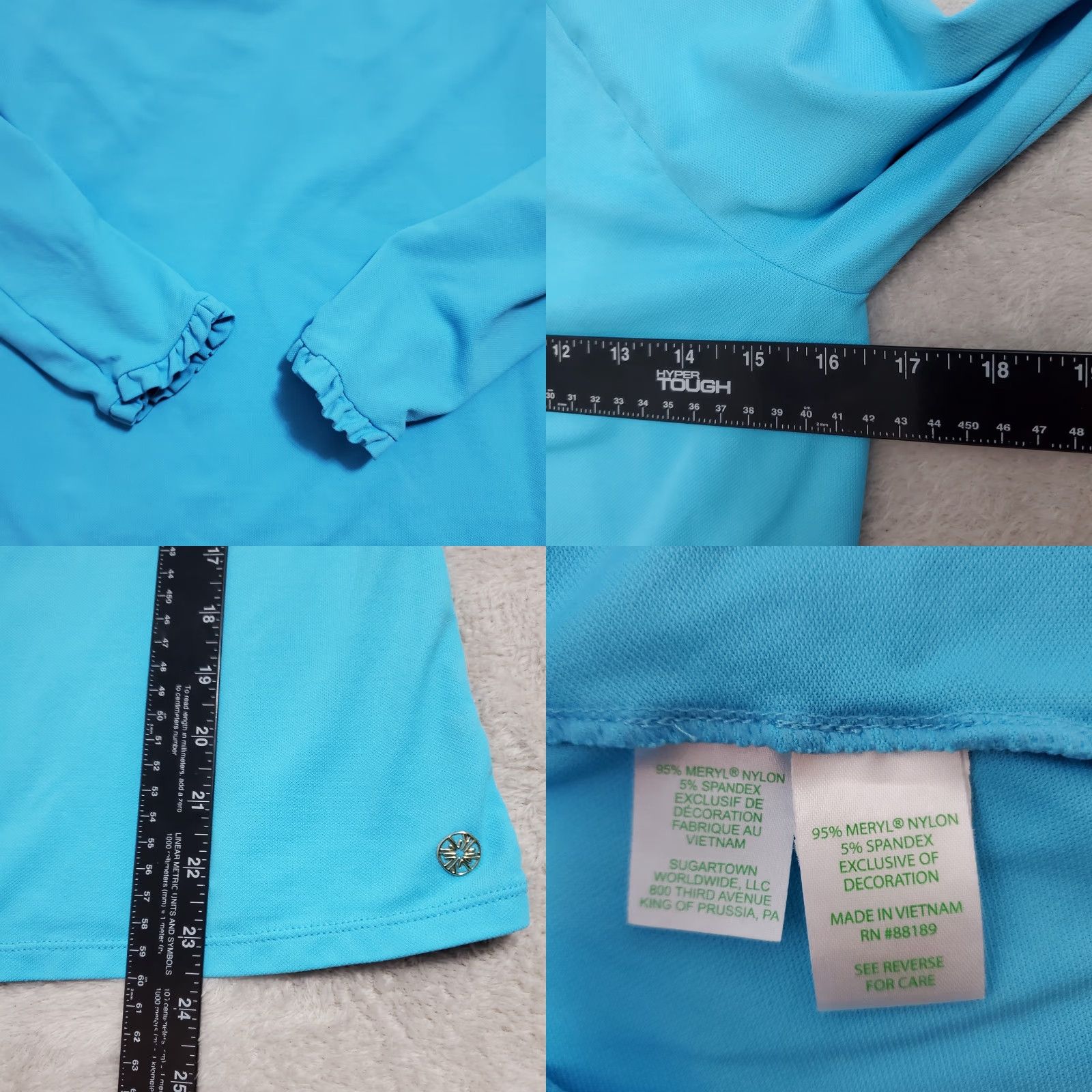 Lilly Pulitzer **Lilly Pulitzer Women's Blue Long Sleeve Ruffle Collar Polo Shirt** User: **Lilly Pulitzer Women's Blue Long Sleeve Ruffle Collar Polo Shirt** Size S / US 4 / IT 40 - 8 Thumbnail