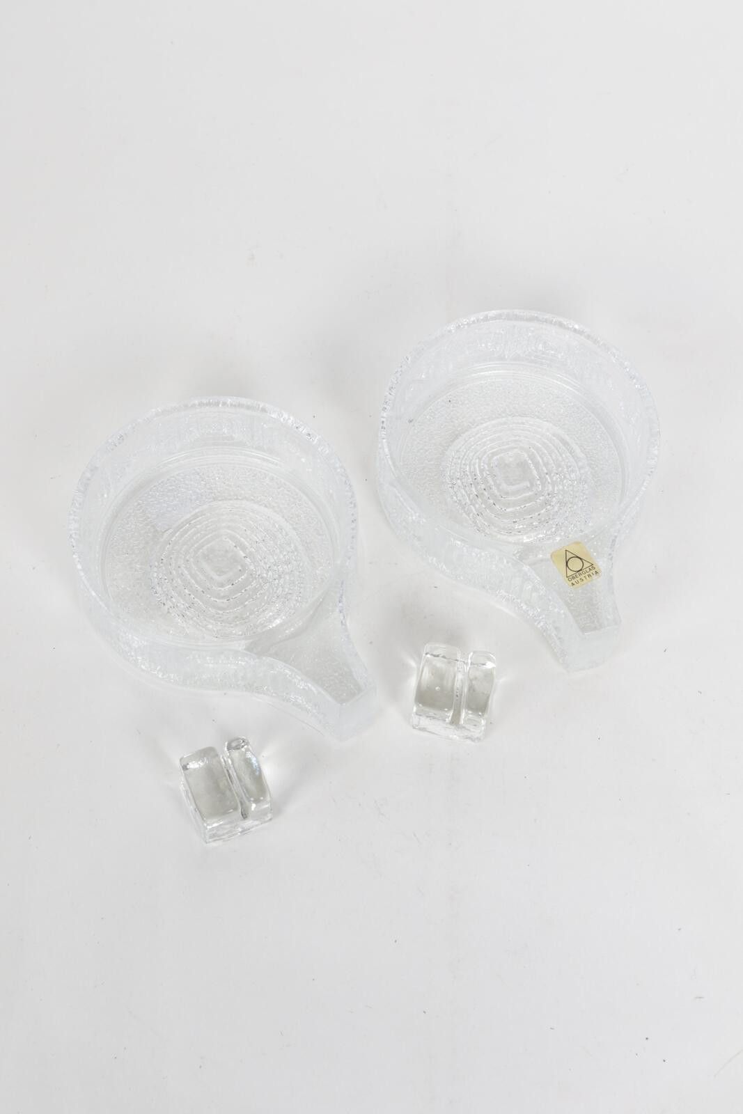 Other 70's Oberglas Austrian Mid Century Modern Crystal Trey Size ONE SIZE - 1 Thumbnail