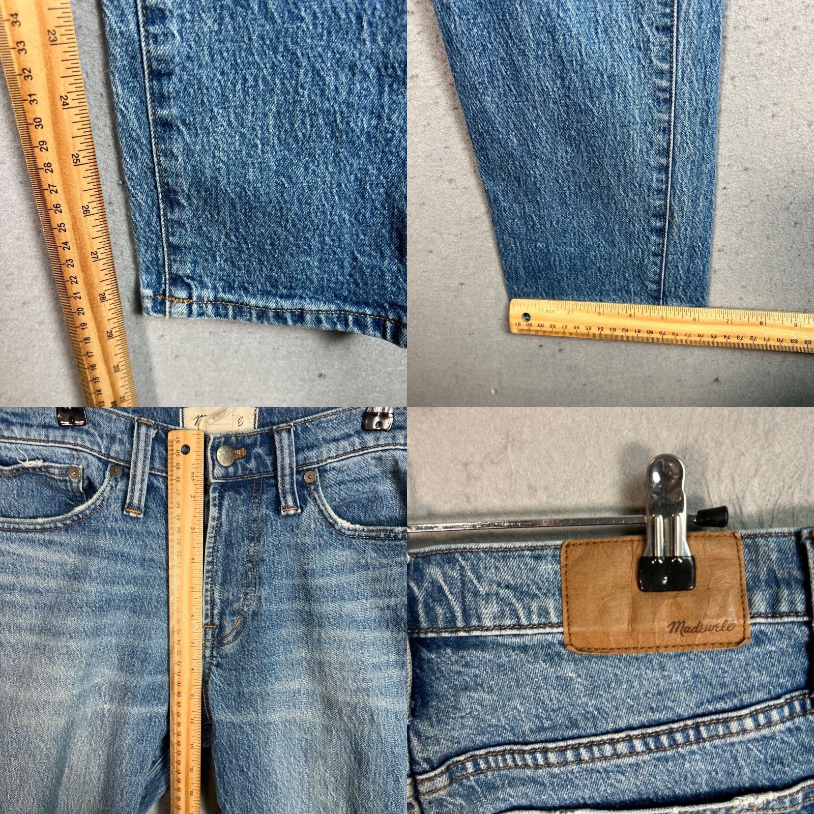 Madewell Madewell Mens 30 x 32 Athletic Slim Fit Blue Jeans Cotton Blend Denim Size US 30 / EU 46 - 8 Thumbnail