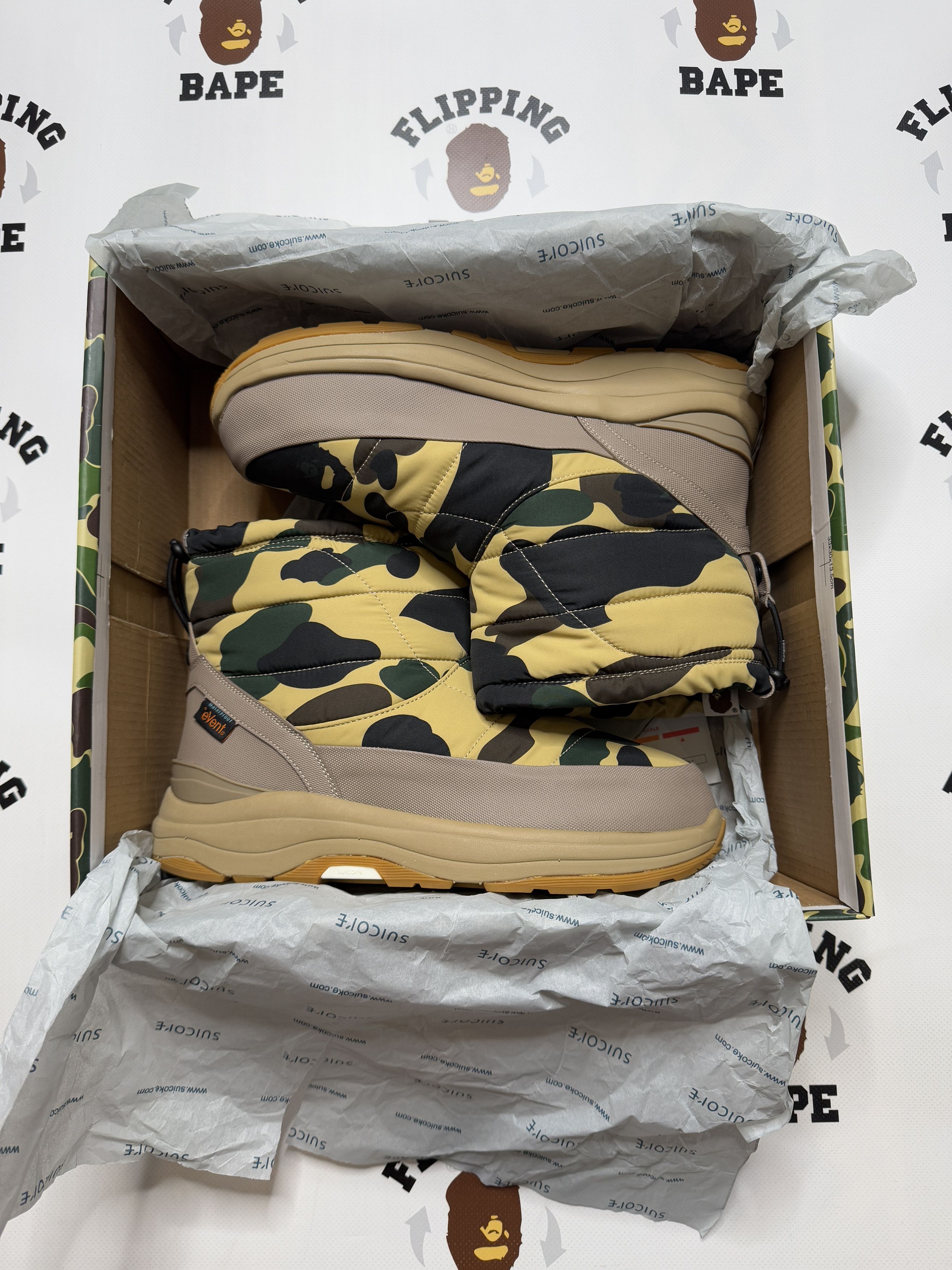Bape × Suicoke BAPE X SUICOKE BOWER BOOTS YELLOW Size US 9 / EU 42 - 20 Thumbnail