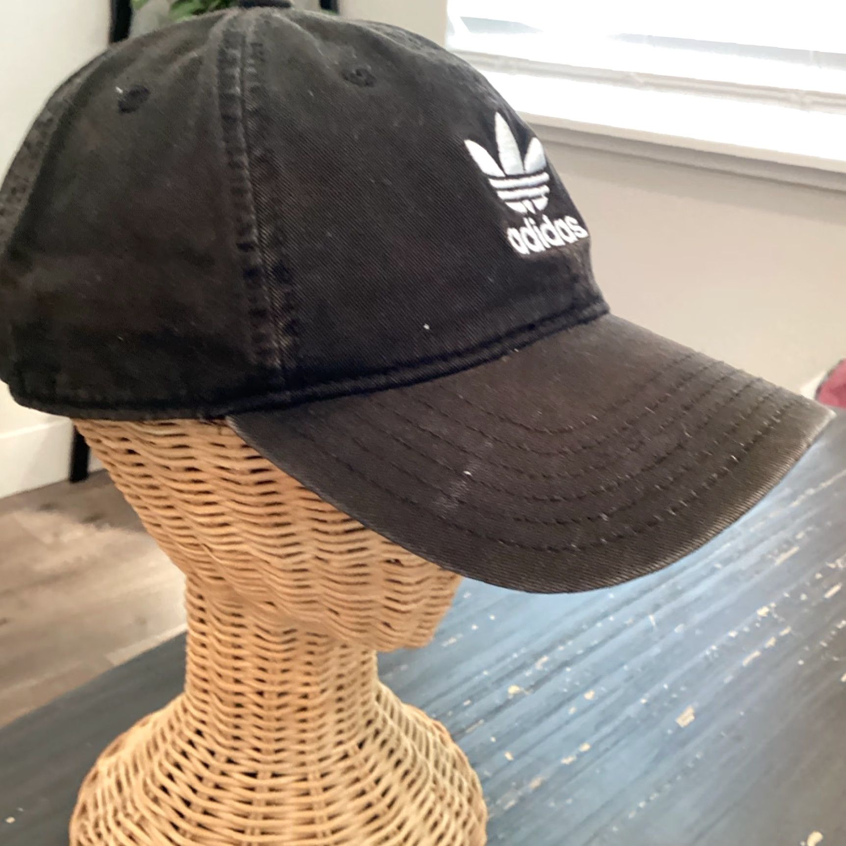 Adidas Adidas Adjustable Baseball Cap One Size Black Cotton Sports Unisex Adults Size ONE SIZE - 2 Thumbnail