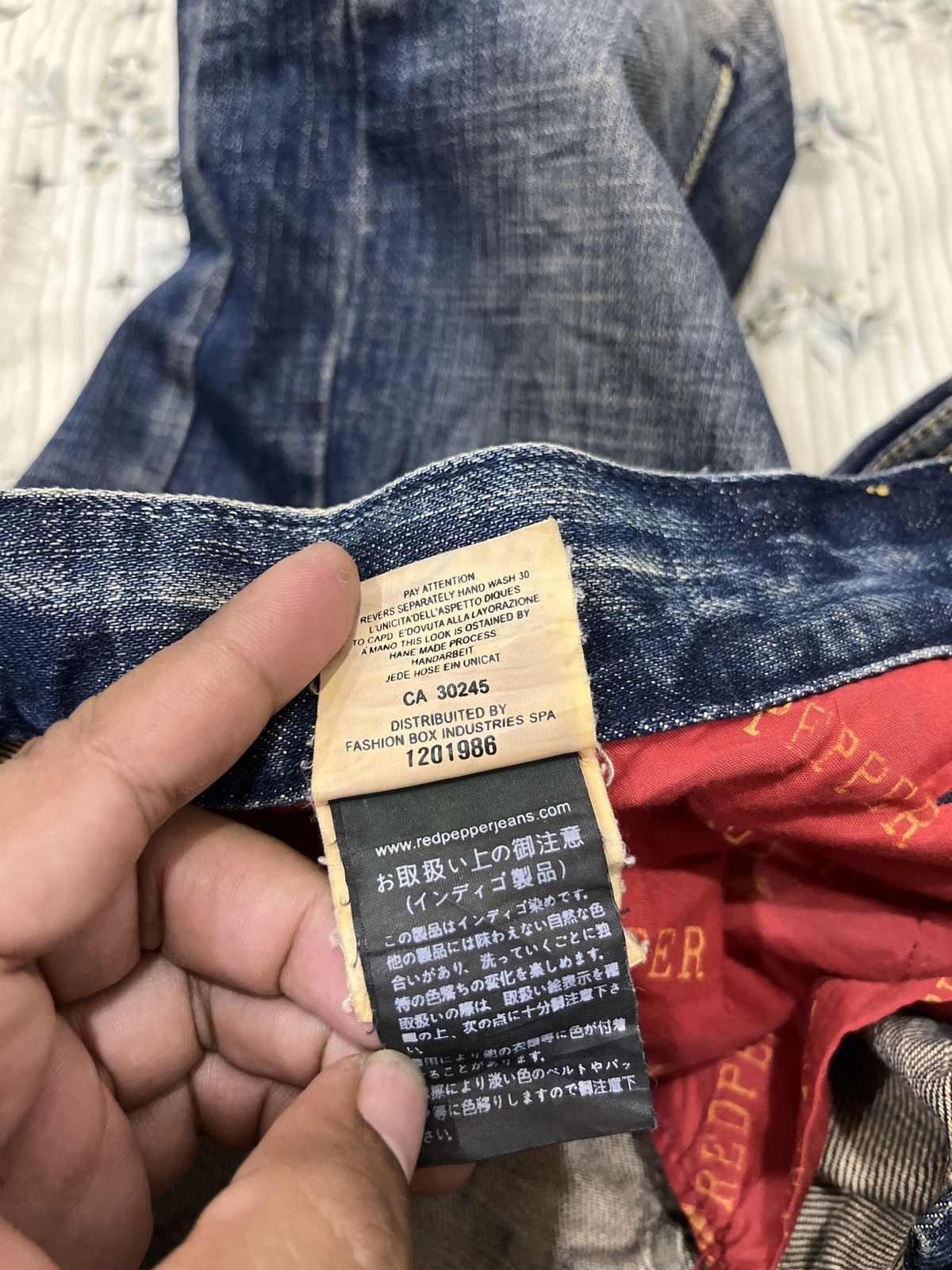Japanese Brand 🔥🔥🔥ARCHIVE RED PEPPER GOLD LABEL DENIM Size 34" / US 12 / IT 48 - 11 Thumbnail