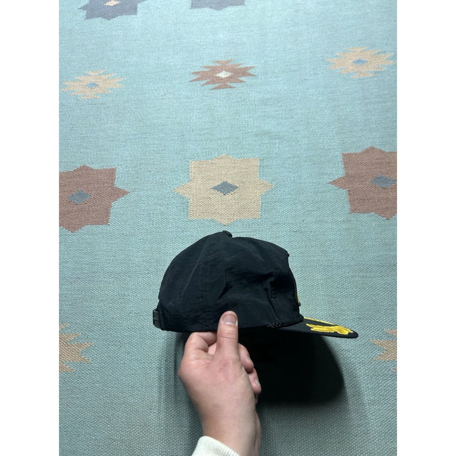 Vintage VINTAGE 80s 90s SnapBack hat cap D.O.W. Asphalt black yellow patch gold leaf Trucker Hat Adjustable Men 90s Mens Size ONE SIZE - 8 Thumbnail
