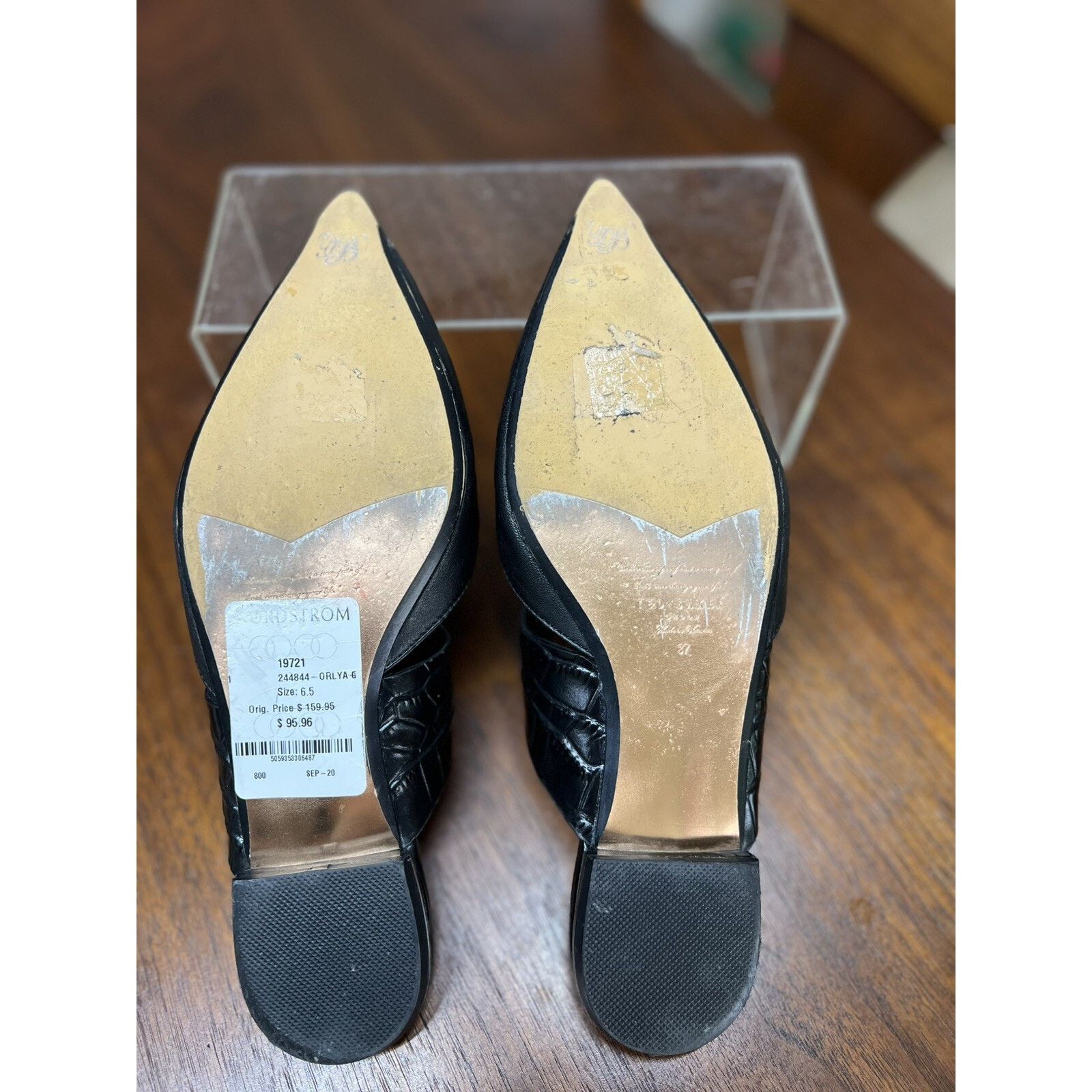 Ted Baker Ted Baker 6.5 Oryla Pointed Toe Leather Mule Flats 37 EU Size US 6.5 / IT 36.5 - 8 Thumbnail