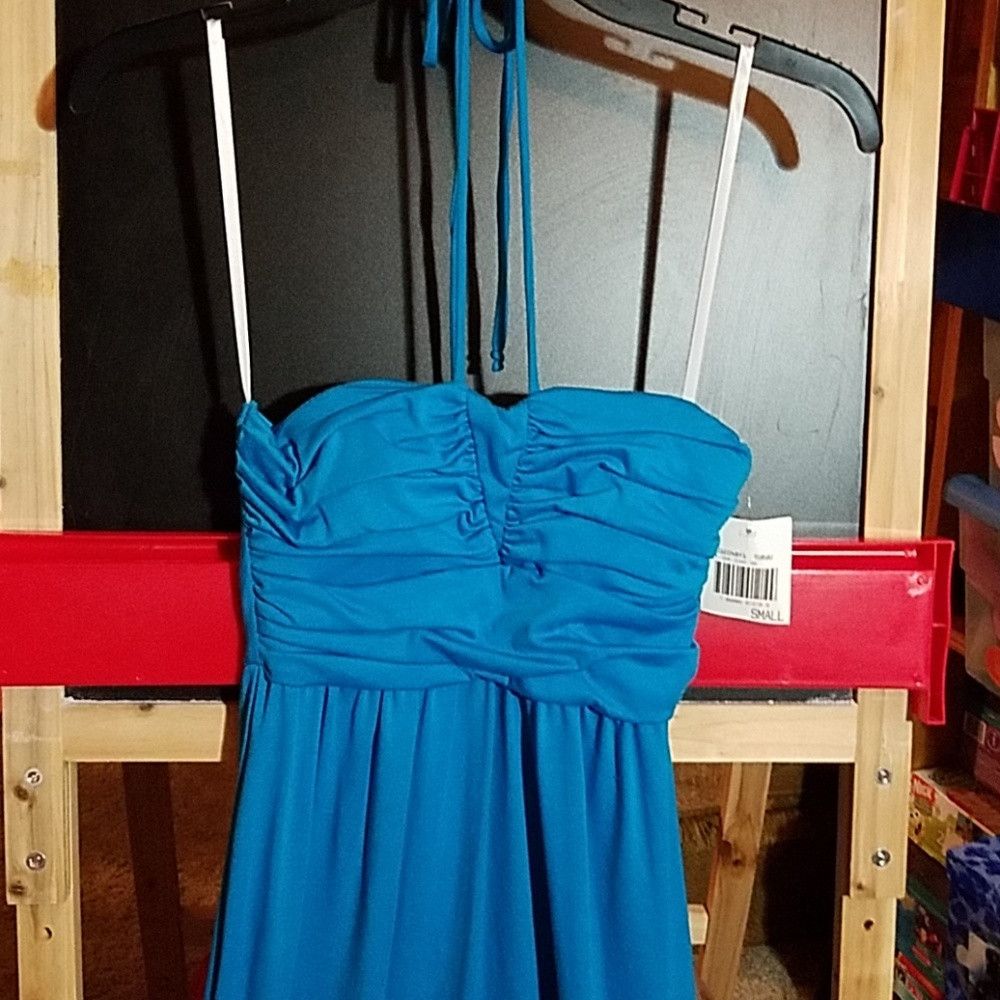 Other City Trends Blue Halter Strap Dress High Low Small Size S / US 4 / IT 40 - 3 Thumbnail