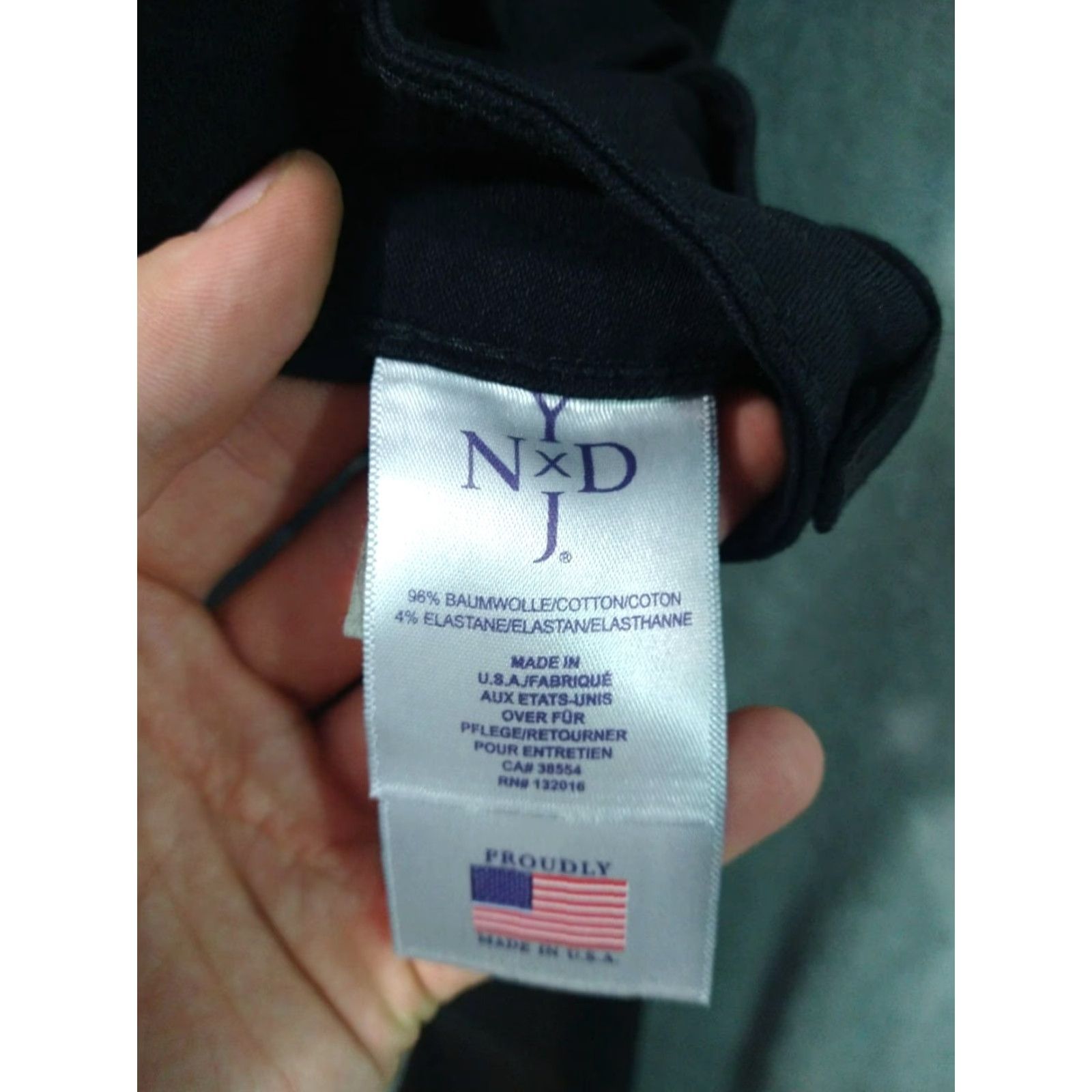 NYDJ NYDJ Jeans Womens 12 Black Denim Skinny Waxed Mole Skin Lift Tuck Stretch Goth Size 12 Classic 5-Pocket Design Size 34" / US 12 / IT 48 - 7 Thumbnail