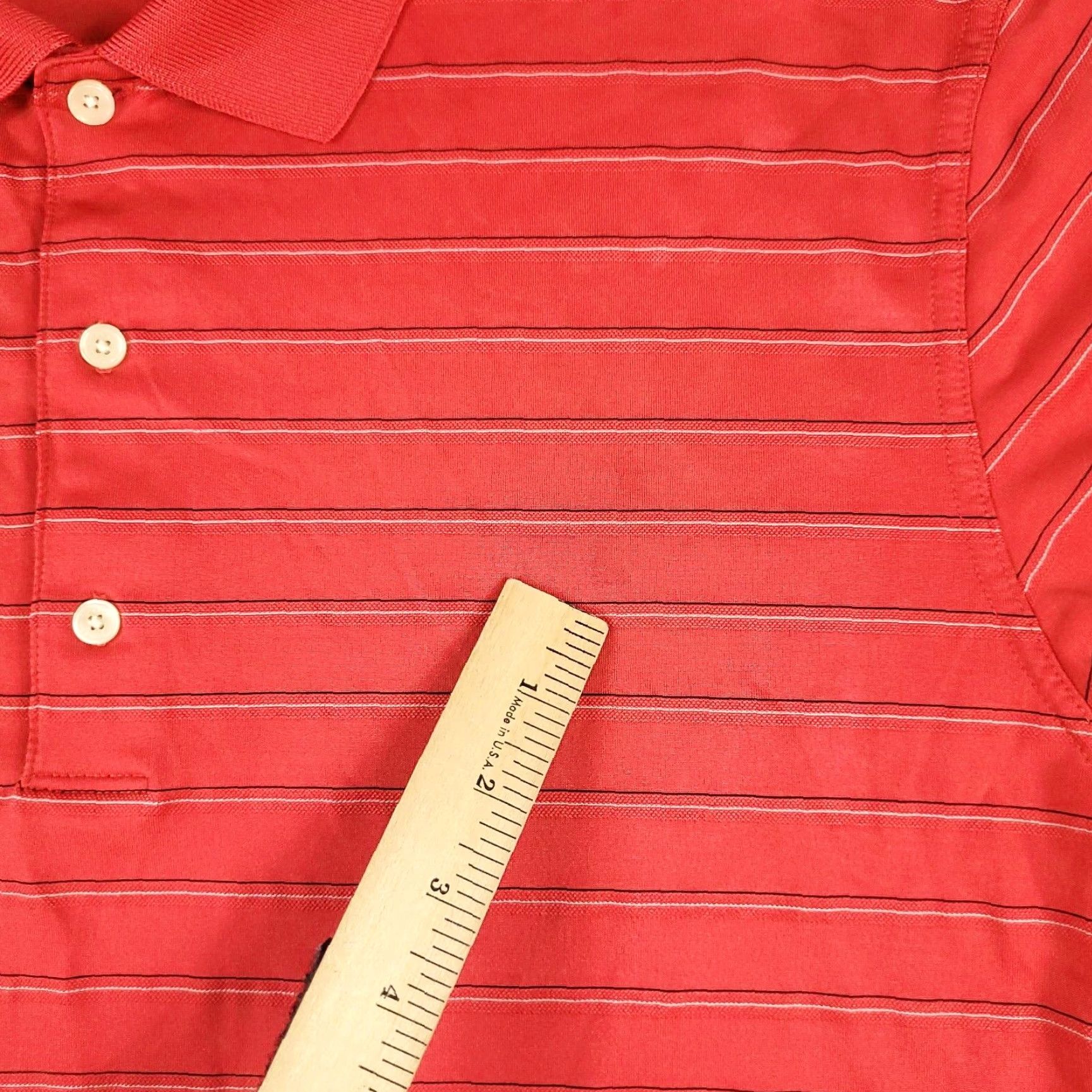 Vintage Greg Norman Polo Shirt Mens L Red Striped Logo Casual Short Sleeve Shirt Polo Size US L / EU 52-54 / 3 - 4 Thumbnail