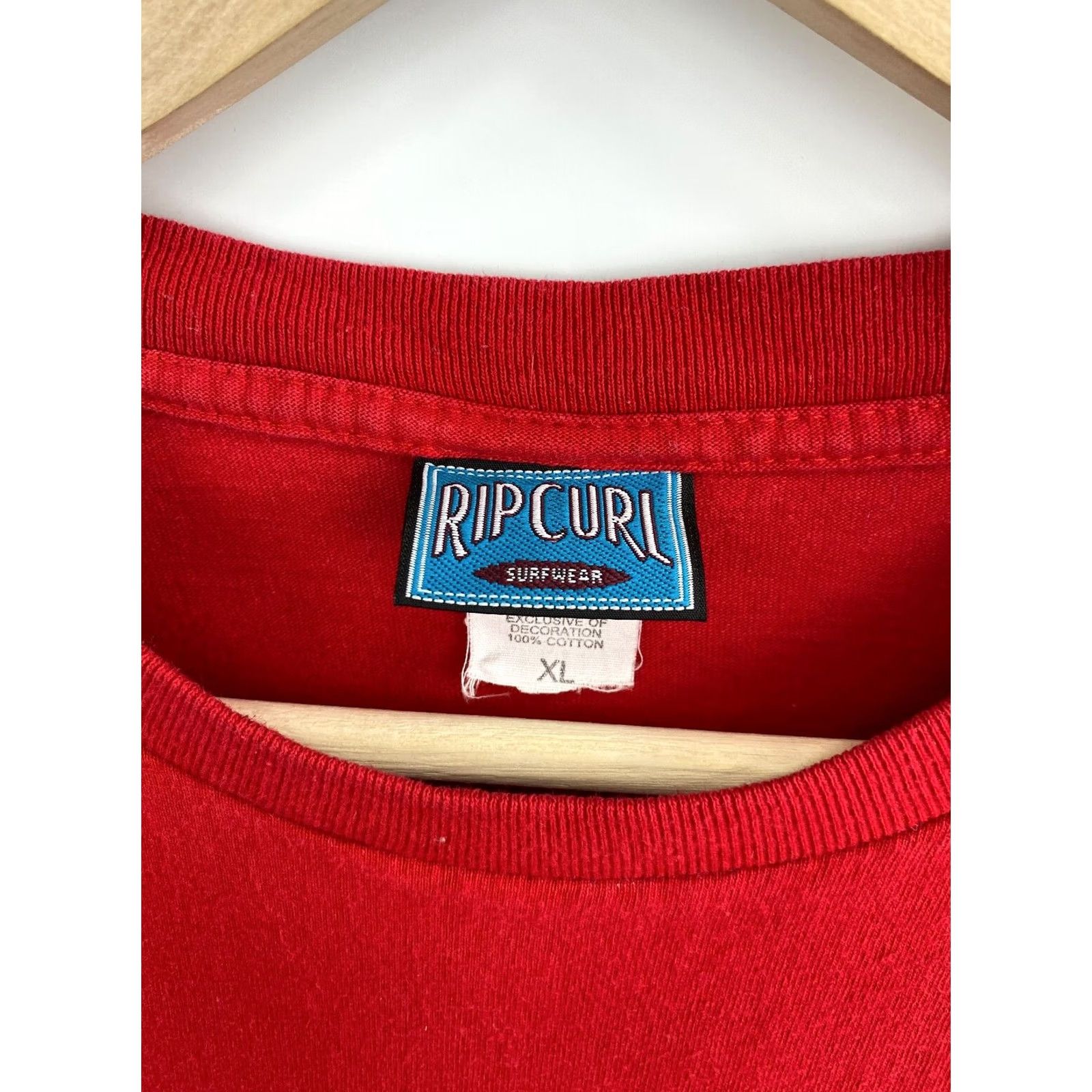 Rip Curl VINTAGE Rip Curl Australia Surf T-Shirt XL Red 90s Mens Shirt Size US XL / EU 56 / 4 - 5 Thumbnail