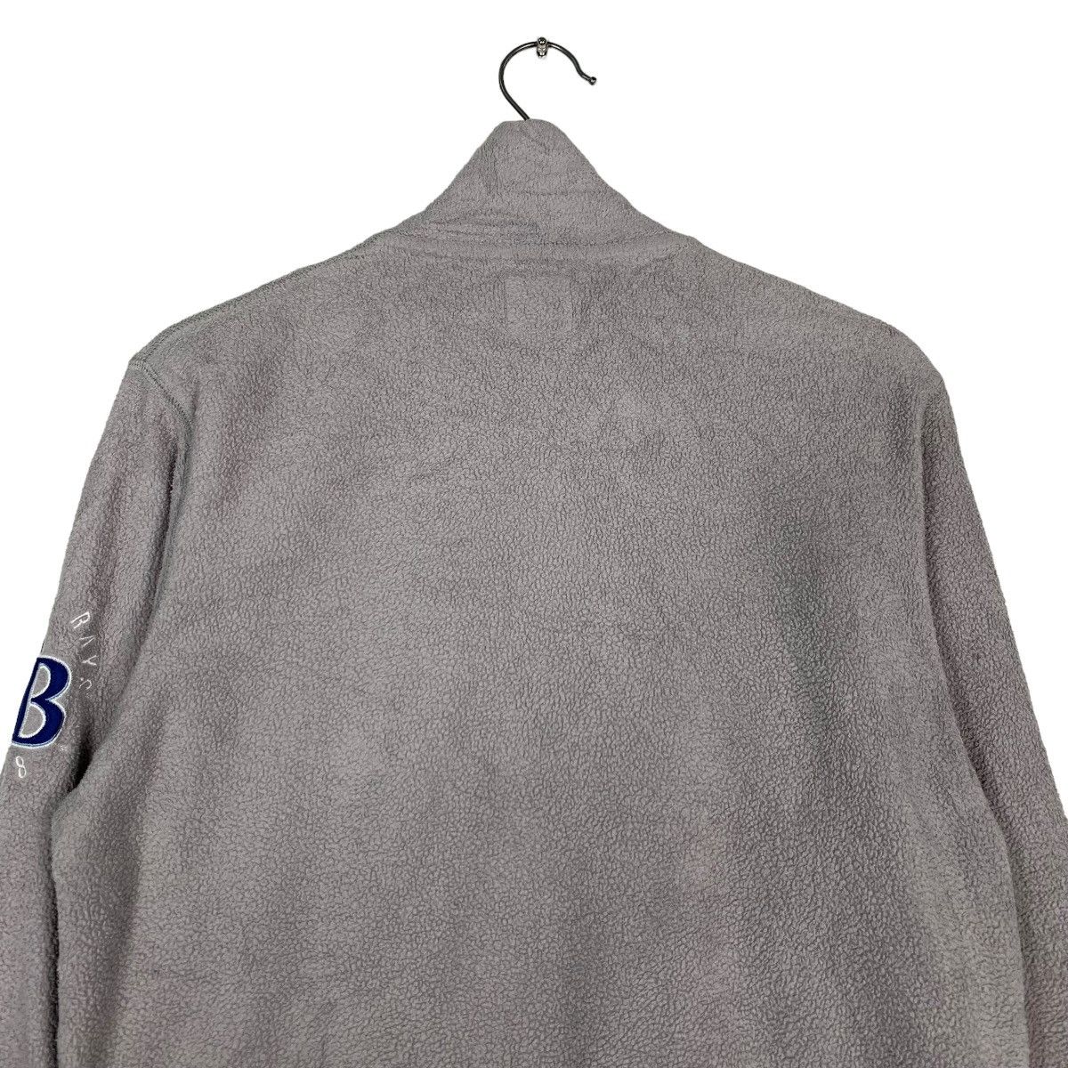 Japanese Brand MLB RAYS SPELLOUT BIG LOGO HALF ZIP FLEECE SWEATER #0005-C1 Size US M / EU 48-50 / 2 - 9 Thumbnail