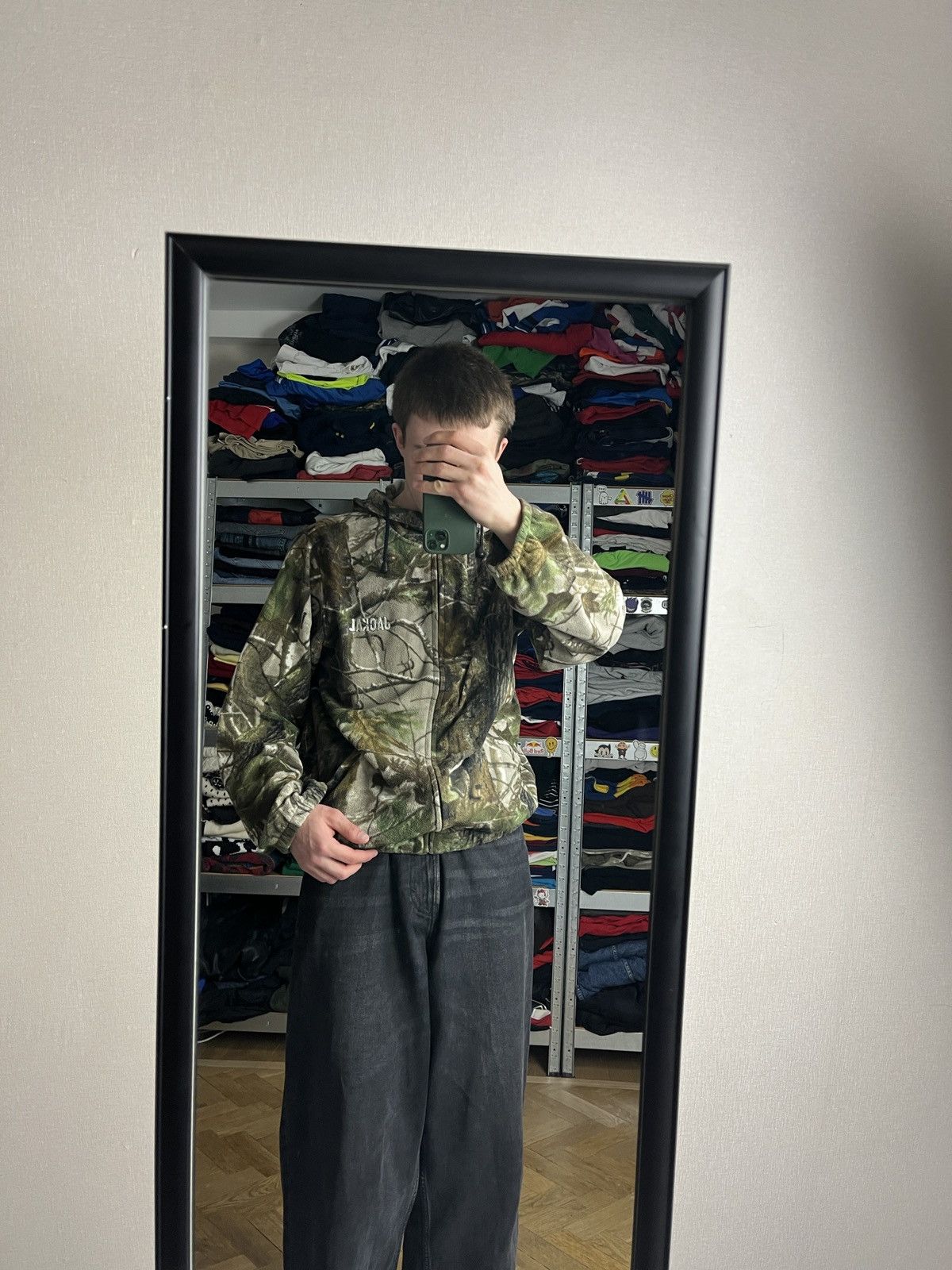 Japanese Brand × Realtree Crazy Vintage Y2K Realtree Zip Up Fleece Baggy Hoodie Rare Size US L / EU 52-54 / 3 - 3 Thumbnail