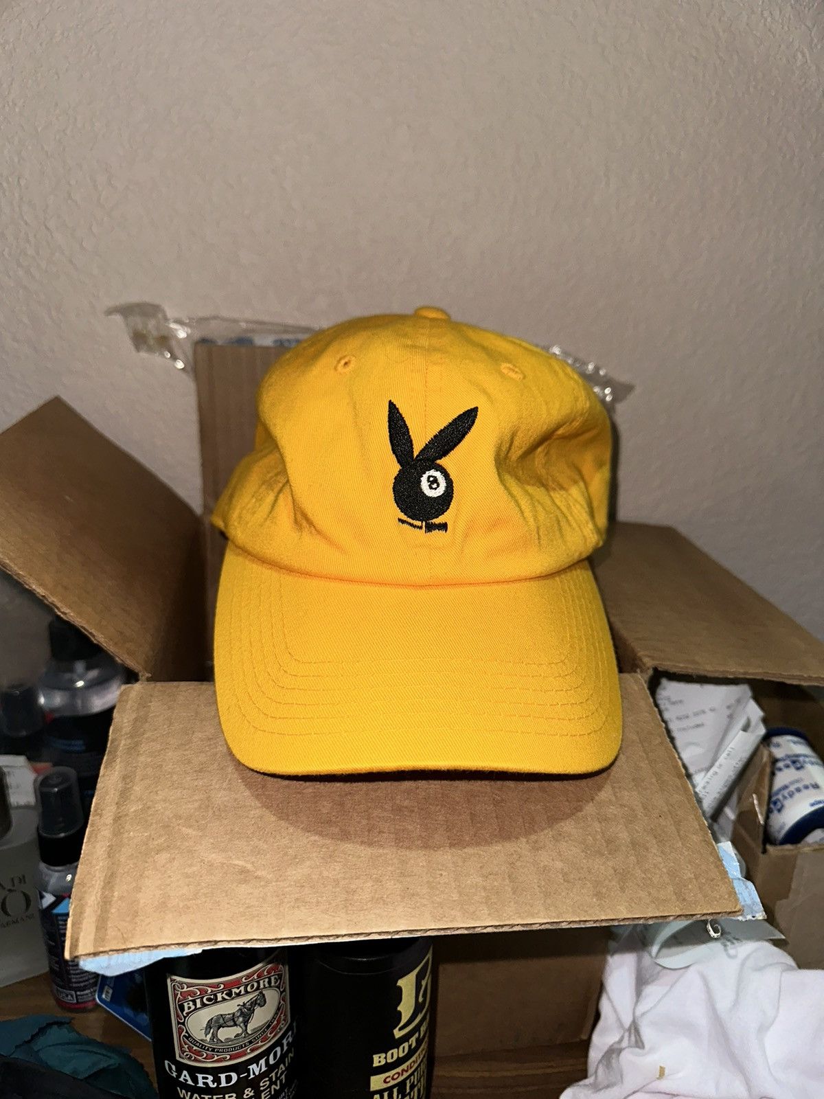 『新品未使用』fuckthisindustry cap イエロー fuck this industry キャップ ネイビー×イエロー : カインドオル