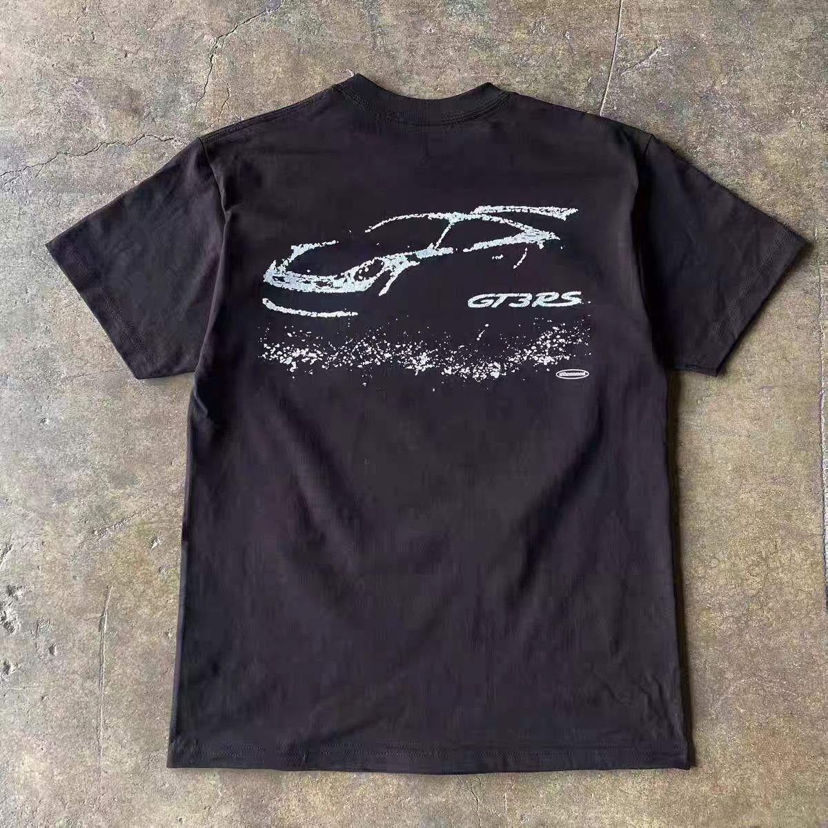 Japanese Brand Black street washed retro car print t-shirt Size US M / EU 48-50 / 2 - 1 Thumbnail