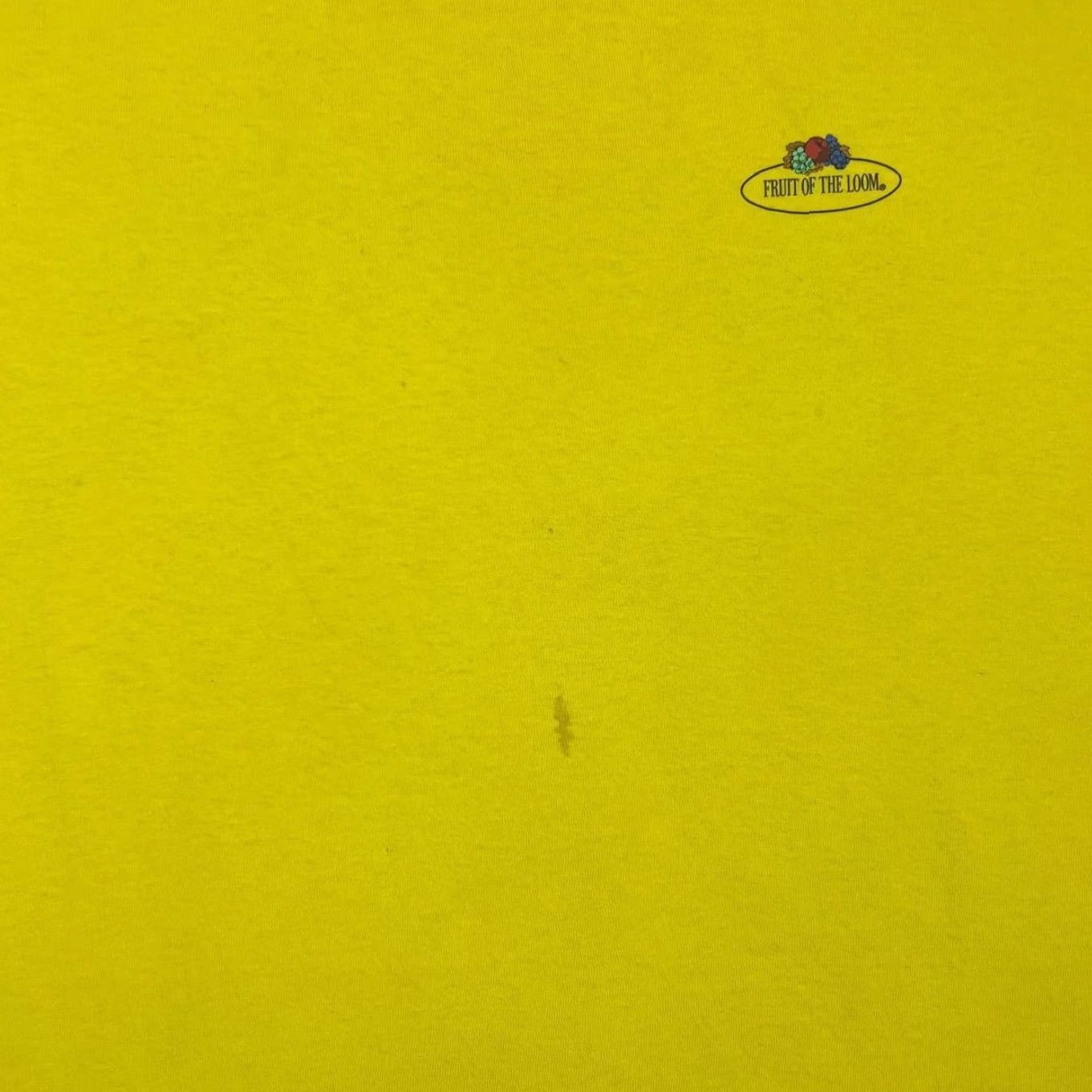 Fruit Of The Loom VINTAGE Fruit of the Loom Mini Logo Graphic Yellow Single Stitch T-Shirt M Mens Shirt 90s Concert Size US M / EU 48-50 / 2 - 5 Thumbnail