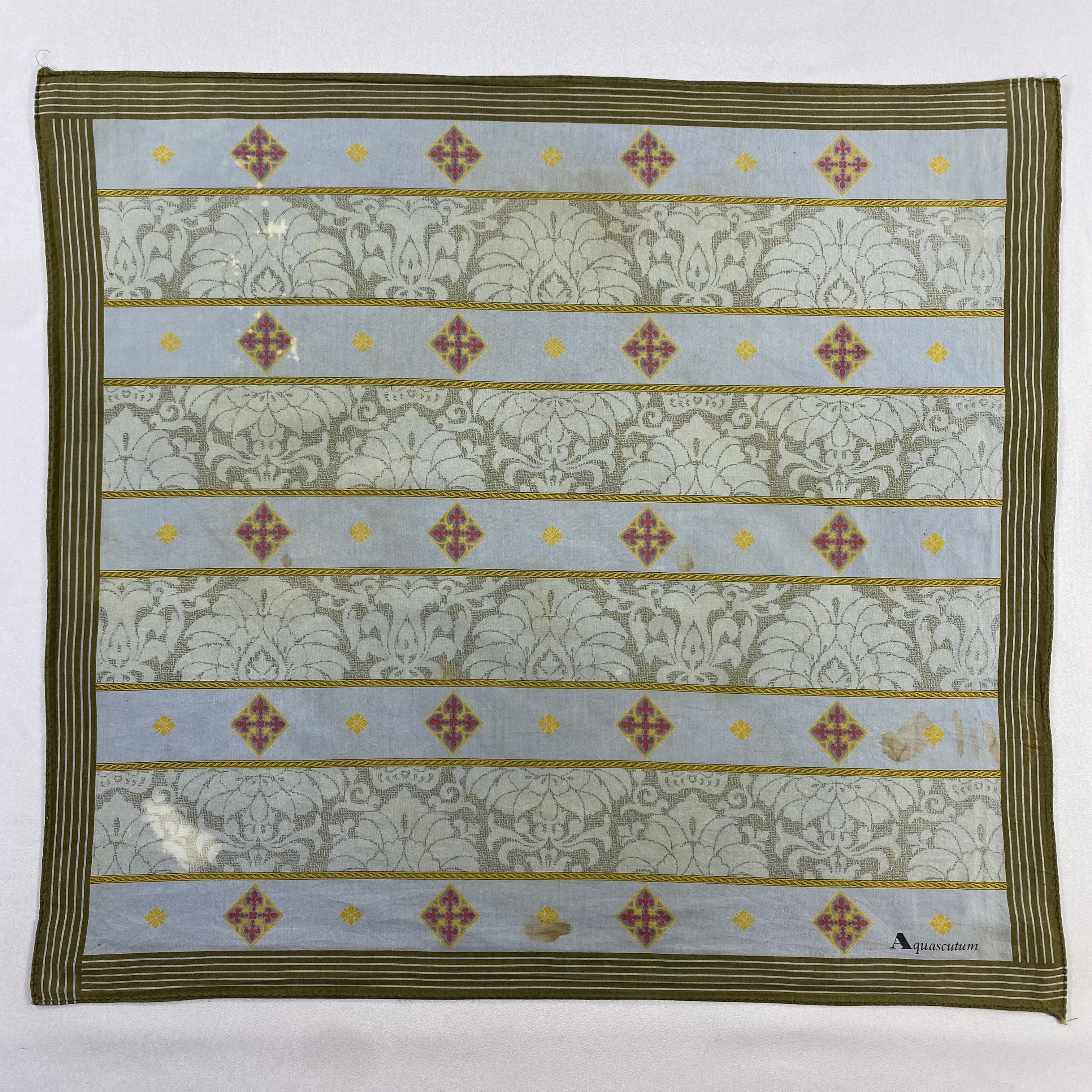 Aquascutum × Vintage Aquascutum Handkerchief / Neckerchief / Bandana-P1532 Size ONE SIZE - 1 Thumbnail