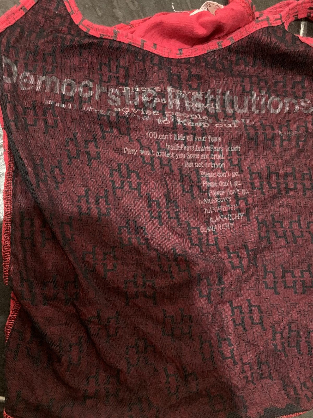 Raf Simons Japanese Always Anarchy Punk Grunge Gothic Style Tank Top Size US S / EU 44-46 / 1 - 7 Thumbnail