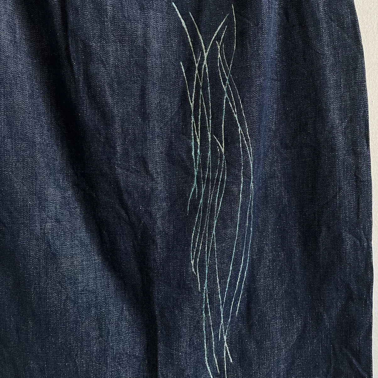 Versace Jeans Couture VTG VERSACE JEANS COURTURE INDIGO DENIM SKIRT Size 26" / US 2 / IT 38 - 5 Thumbnail