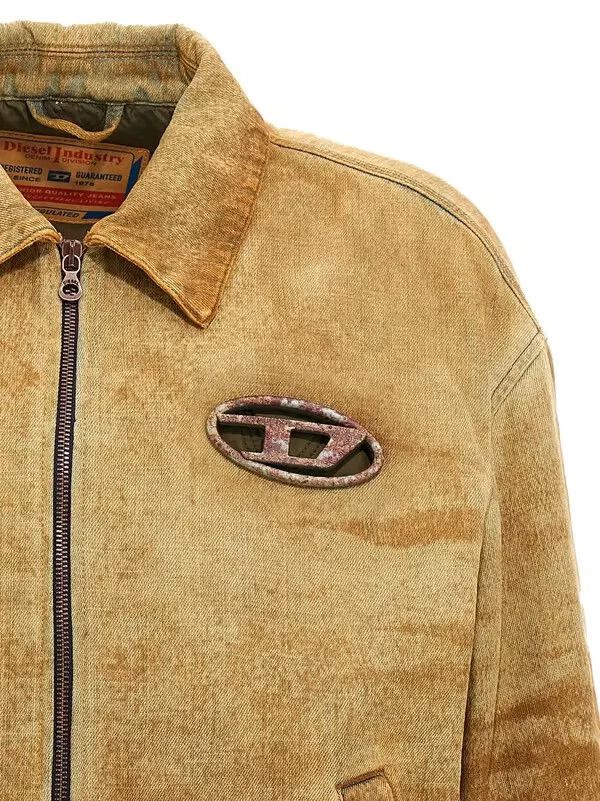 Diesel o1mle1025 D-Stack Padded Denim Jacket in Brown Size US XL / EU 56 / 4 - 2 Thumbnail
