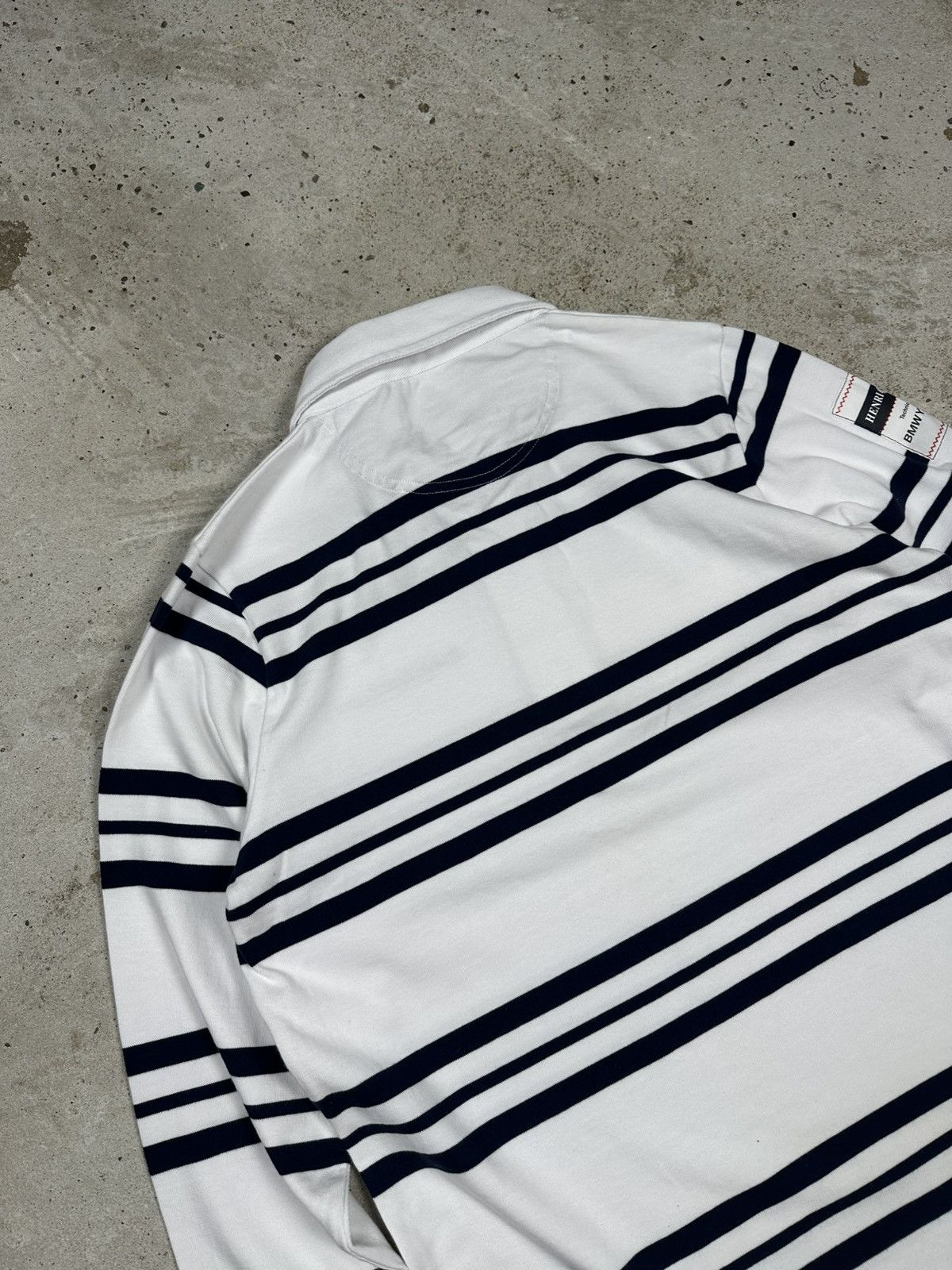 BMW BMW Yachting Sport Racing Striped Rugby Polo Long Sleeve Tee Size US S / EU 44-46 / 1 - 13 Thumbnail