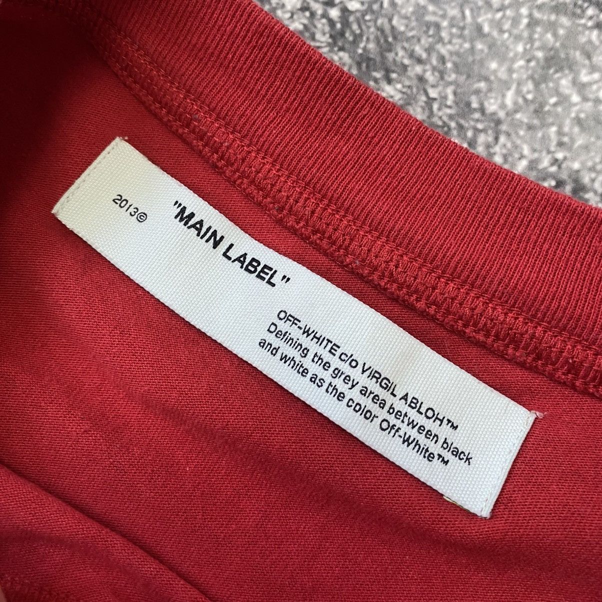Off-White Luxury Off White Big Graphic Logo y2k designer tee Size US S / EU 44-46 / 1 - 10 Thumbnail