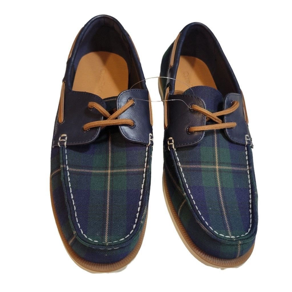 Club Room Club Room Elliott Check Blue Boat Shoes. Size 7.5M. NWOT Size US 7.5 / EU 40-41 - 3 Thumbnail