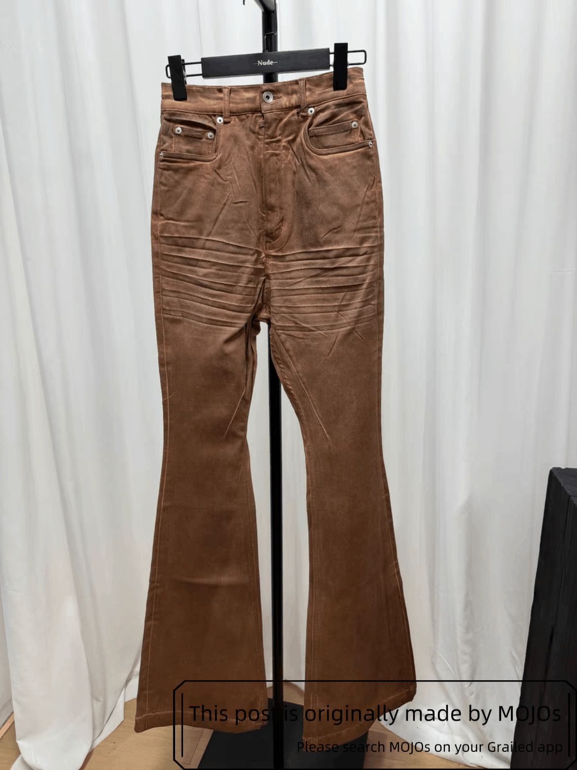 Rick Owens Rick Owens Mud Wash Bell Bottom Denim mojos 2354 Size US 28 / EU 44 - 1 Thumbnail