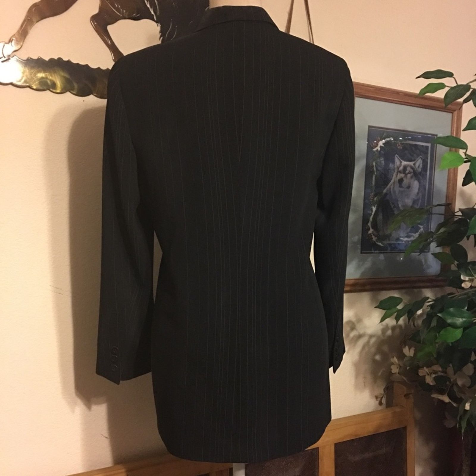 Vintage Vintage 90s Alex Garfield pin stripe career jacket Size M / US 6-8 / IT 42-44 - 5 Thumbnail