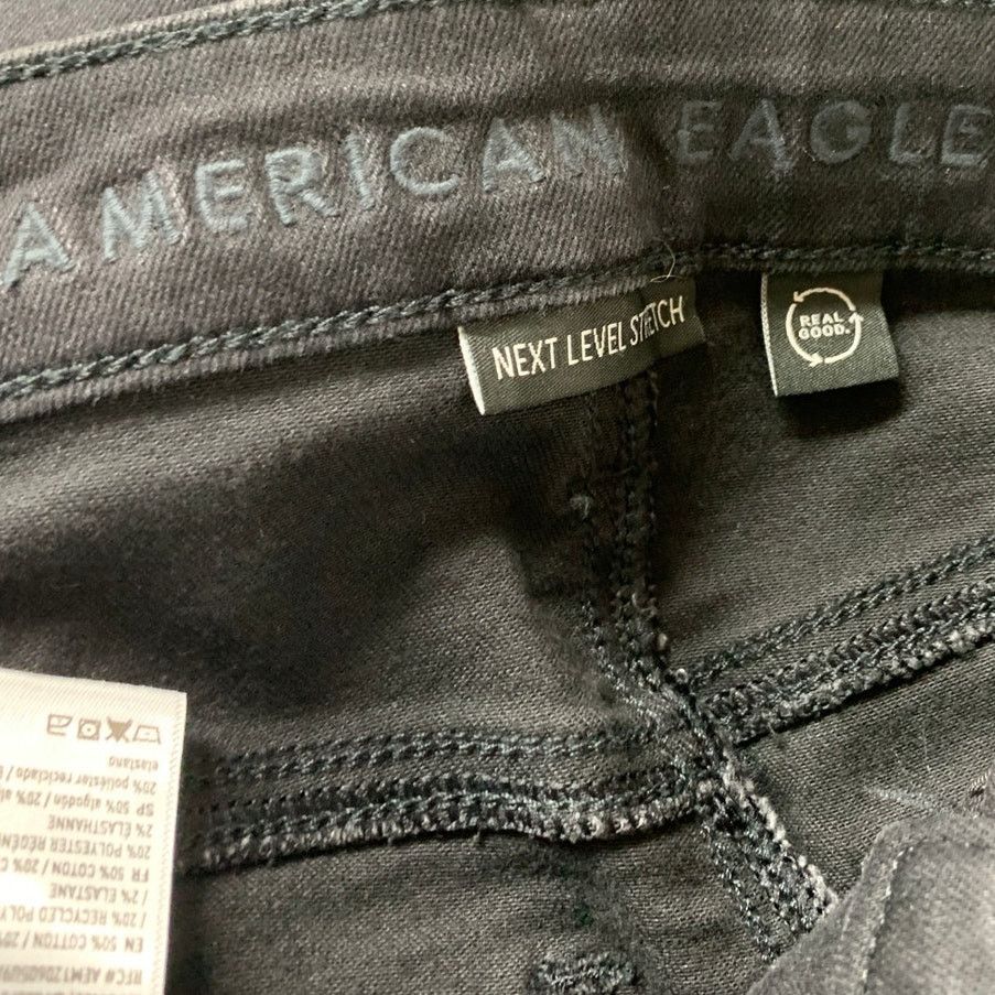 American Eagle Outfitters New American Eagle Womens Size 4 Distressed Denim Jeggings Size 27" / US 4 / IT 40 - 5 Thumbnail