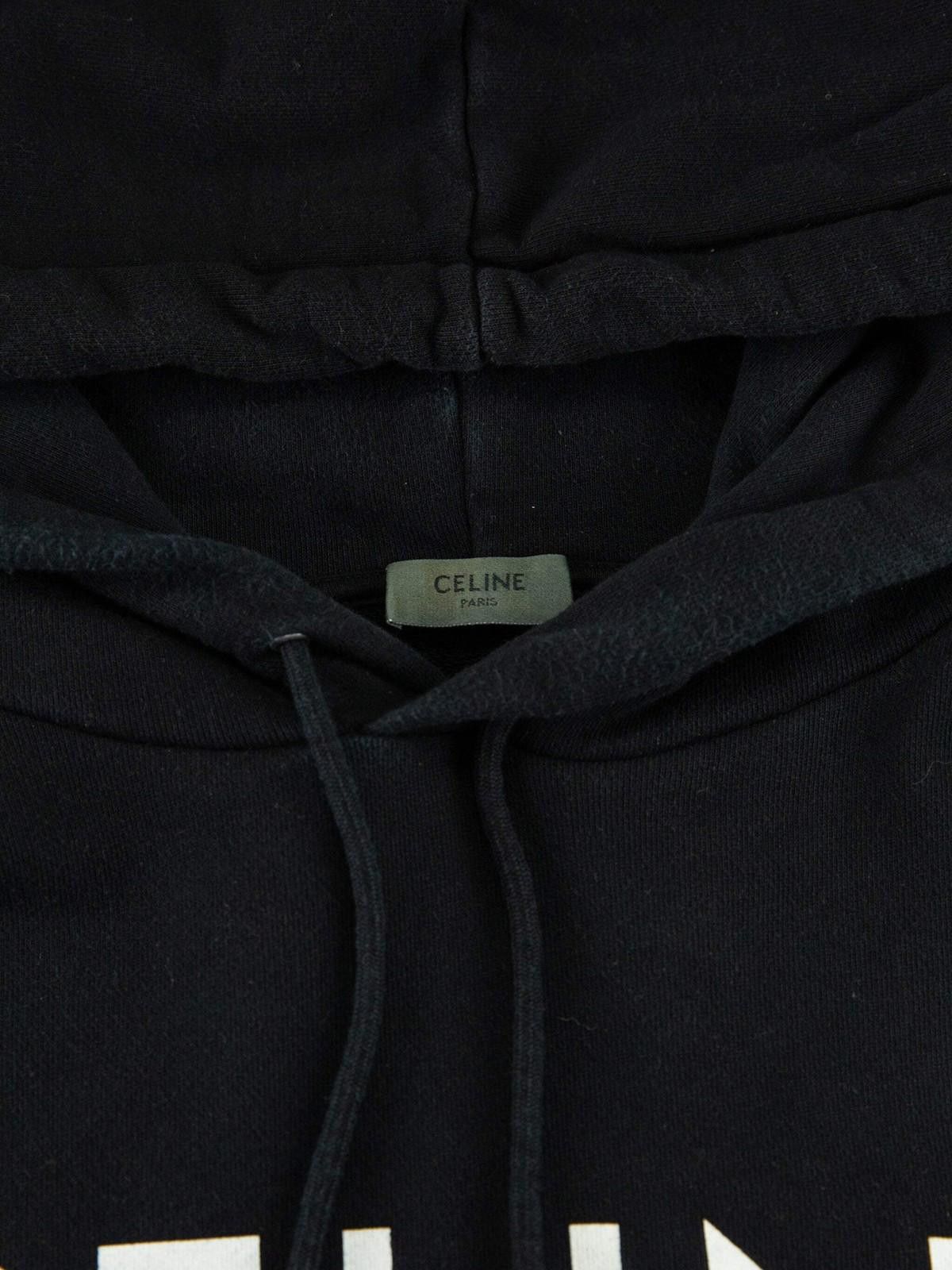 Celine Celine Mens Logo Black Hoodie Large Black Size US L / EU 52-54 / 3 - 5 Thumbnail
