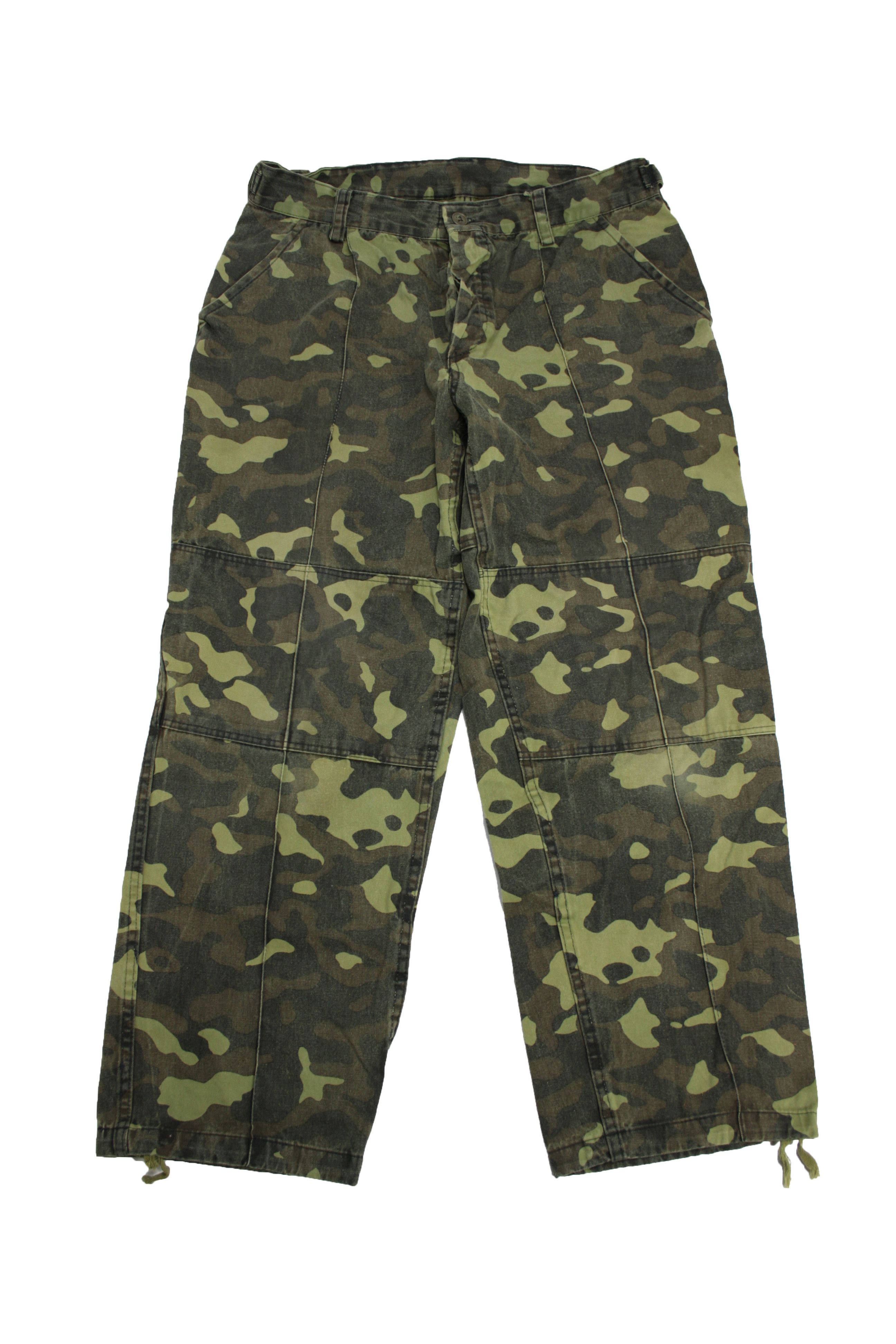 Vintage Military 80-90s Vintage Washed Camo Field Army Pants Size US 32 / EU 48 - 1 Thumbnail