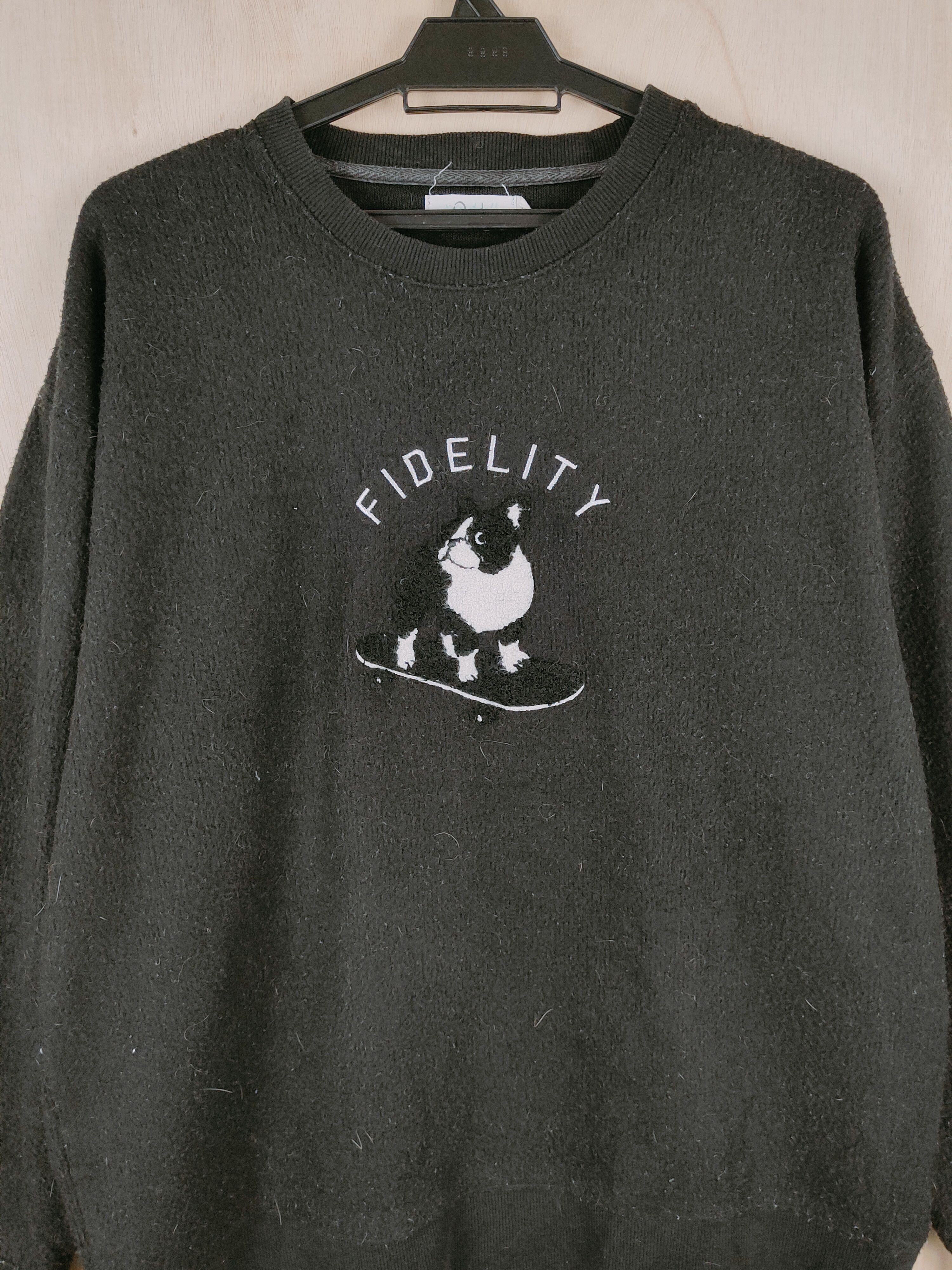 Japanese Brand Quash dog skateboard Black Sweatshirts #S2608 Size US L / EU 52-54 / 3 - 2 Thumbnail