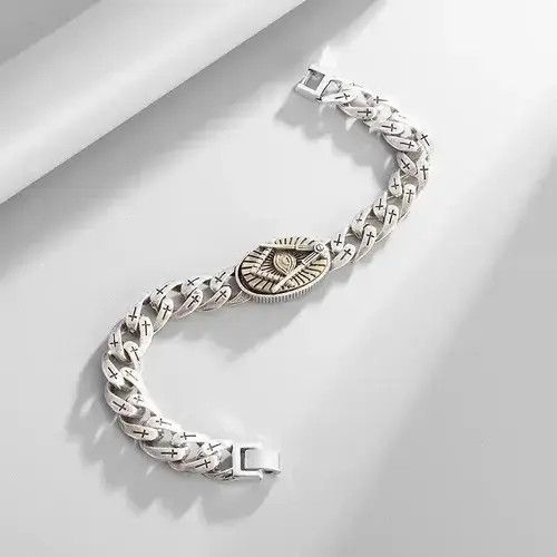 Vintage Vintage Masonic Symbol Bracelet Size ONE SIZE - 4 Thumbnail