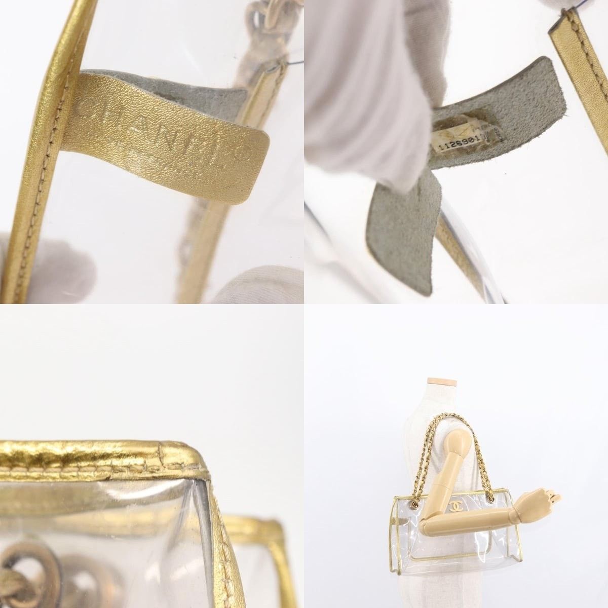 Chanel Chanel Chain Tote Bag Vinyl Clear CC Size ONE SIZE - 7 Thumbnail