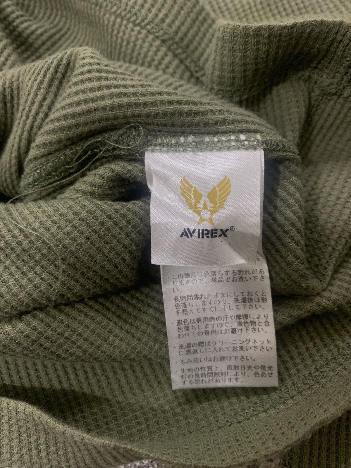 Avirex 🐍 SOLD 🐍Avirex Far East Air Force Waffle Long Sleeve Size US L / EU 52-54 / 3 - 5 Thumbnail