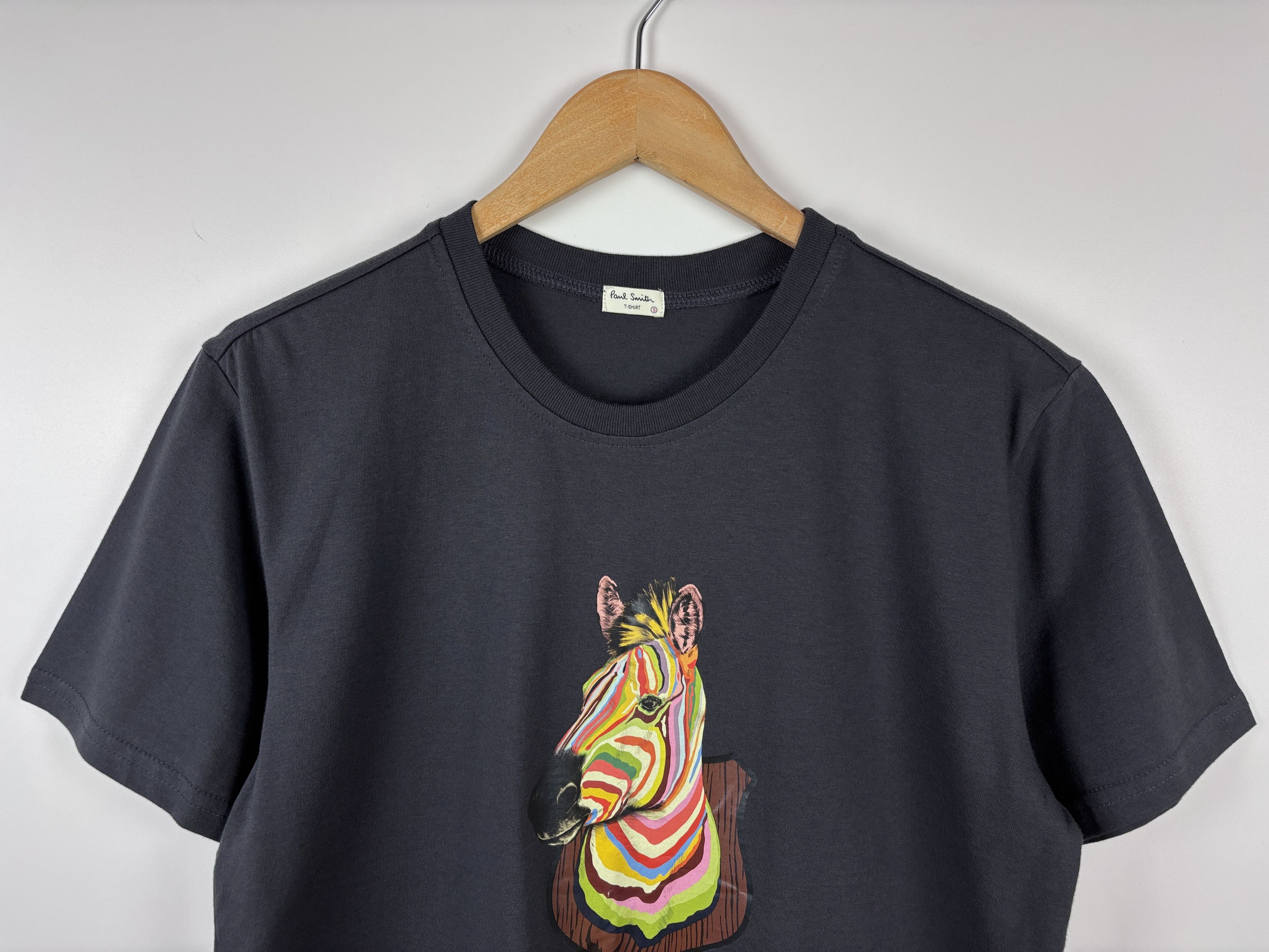 Paul Smith Mens Paul Smith Zebra Print Black T-shirt Size S Size US S / EU 44-46 / 1 - 2 Thumbnail