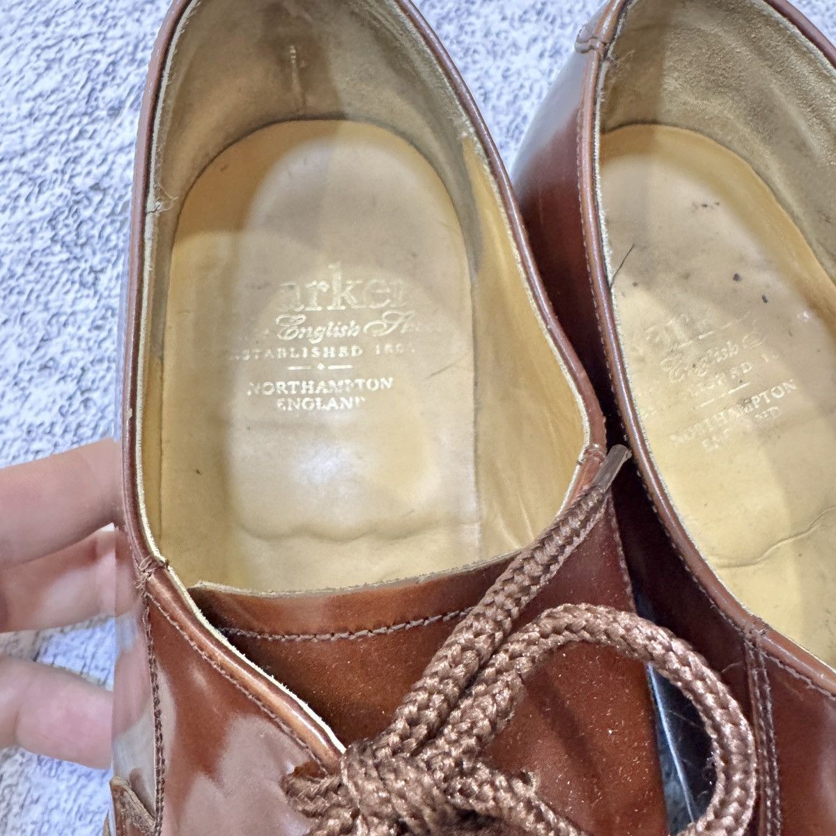 Barker Barker England Handmade Mens Brown Leather Derbies US9.5 Size US 9.5 / EU 42-43 - 14 Thumbnail