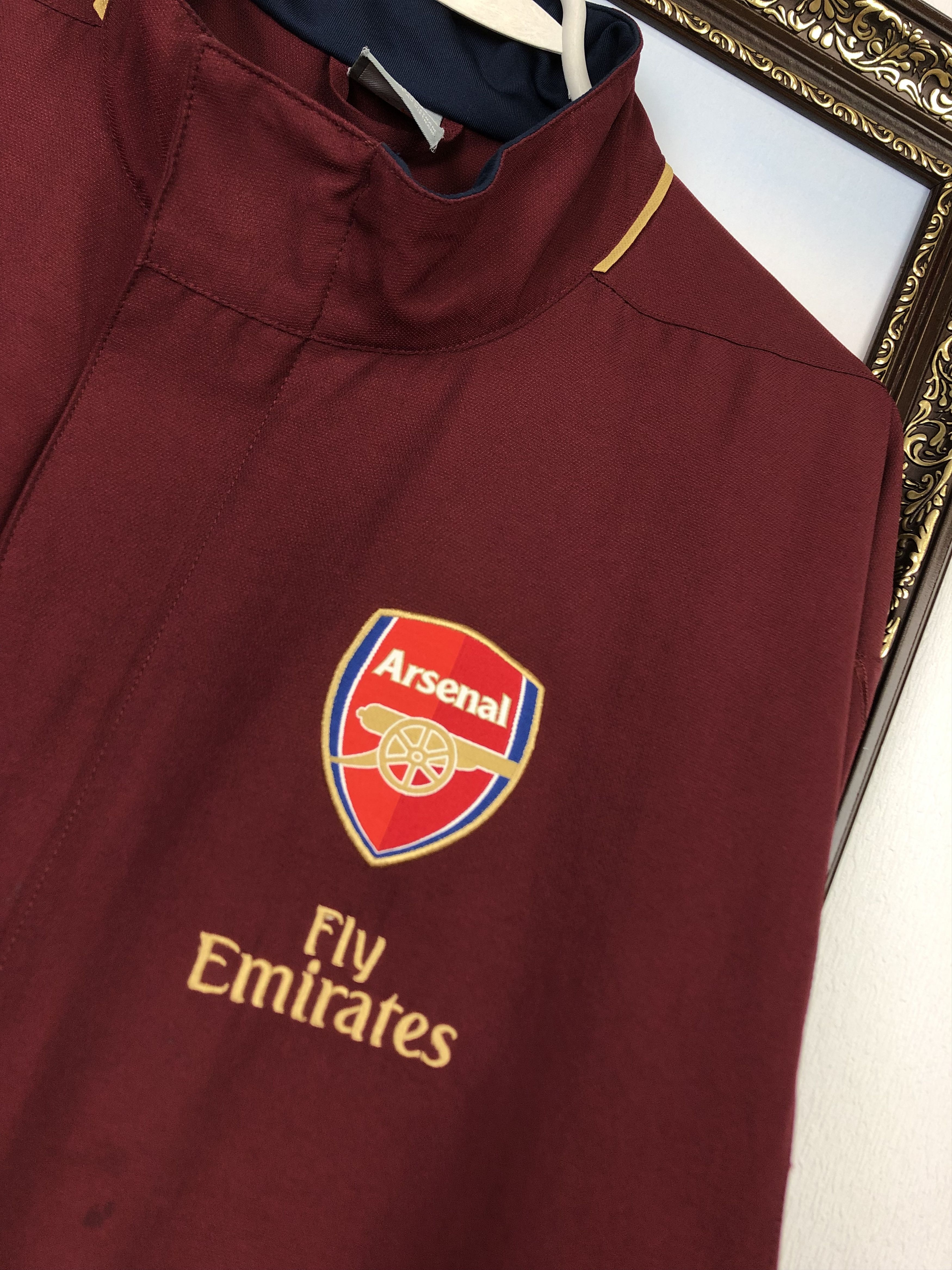 Nike Vintage Nike Arsenal Football Jacket Soccer Track Top Size US L / EU 52-54 / 3 - 3 Thumbnail