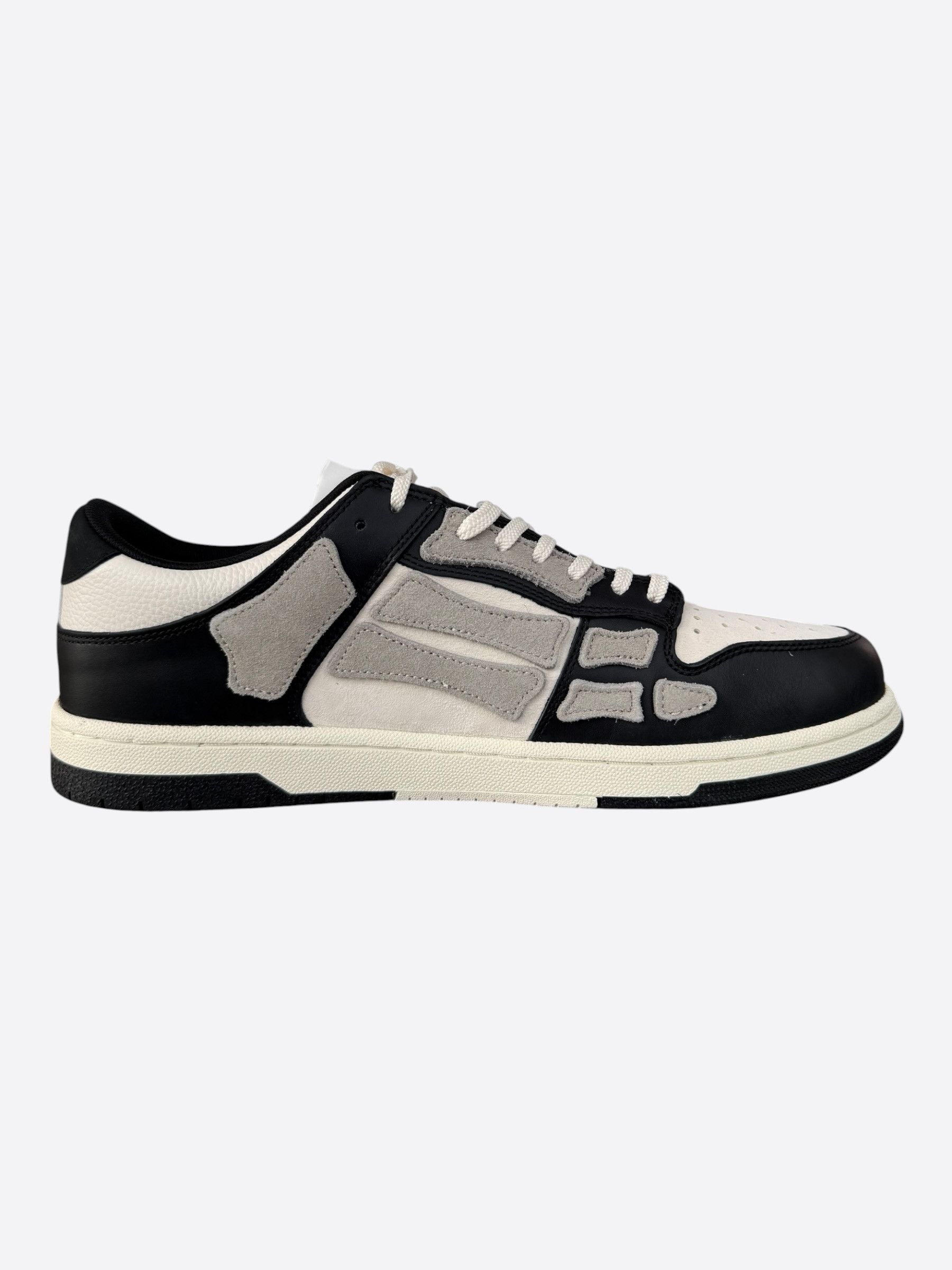 Amiri Amiri Black & White Skeleton Low Top Sneakers Size US 14 / EU 47 - 5 Thumbnail