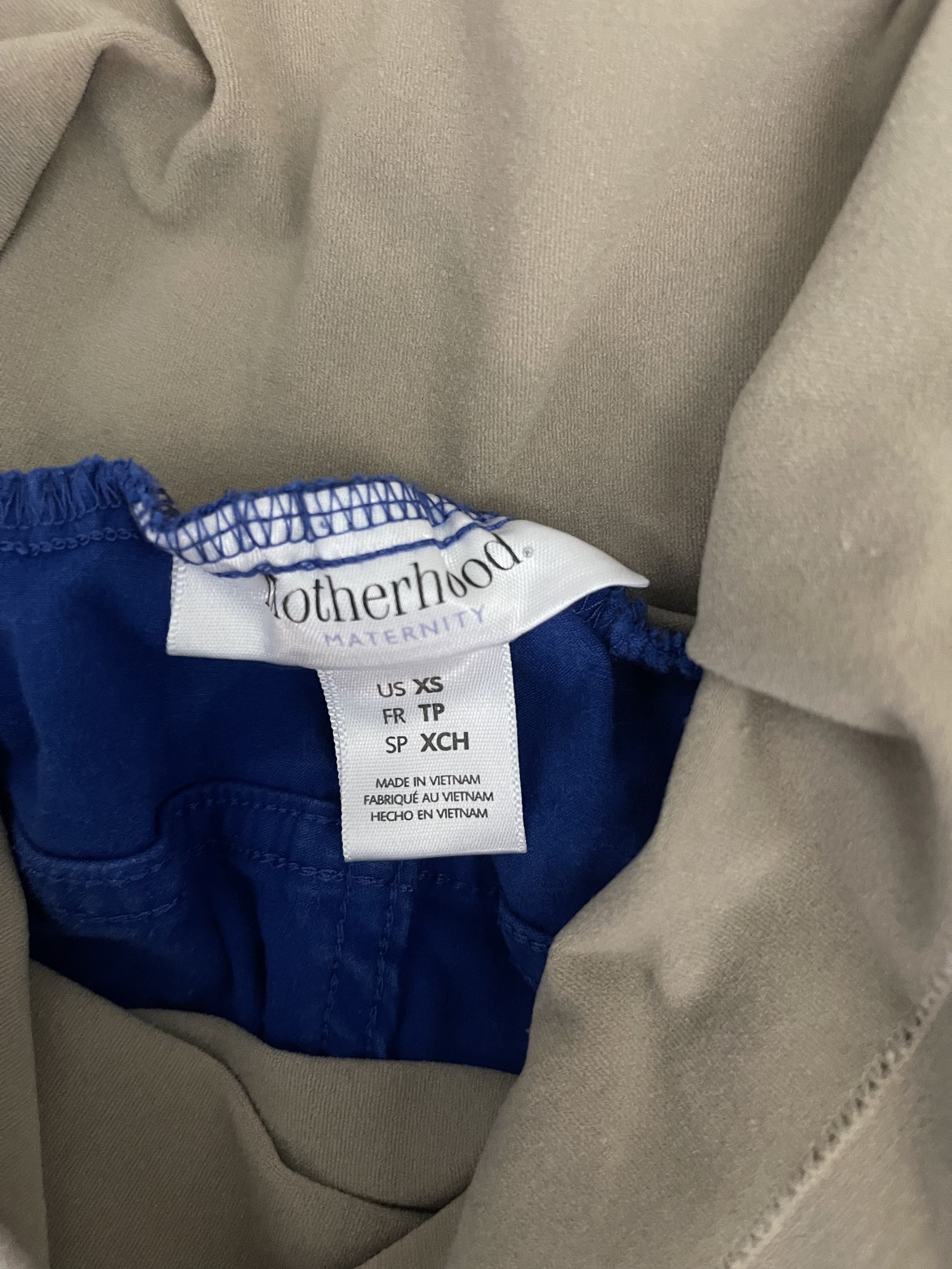 Other Women's Motherhood Maternity Blue Full Panel Pullon Pants XS Size 26" / US 2 / IT 38 - 3 Thumbnail