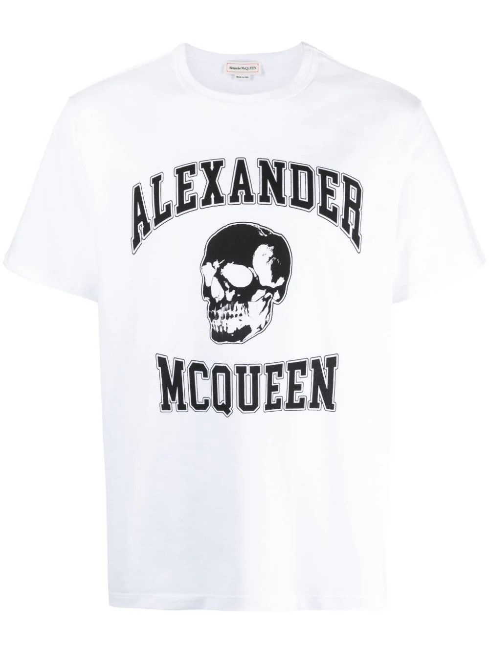 Alexander McQueen o1y1024 T-Shirt In White Size US L / EU 52-54 / 3 - 1 Thumbnail