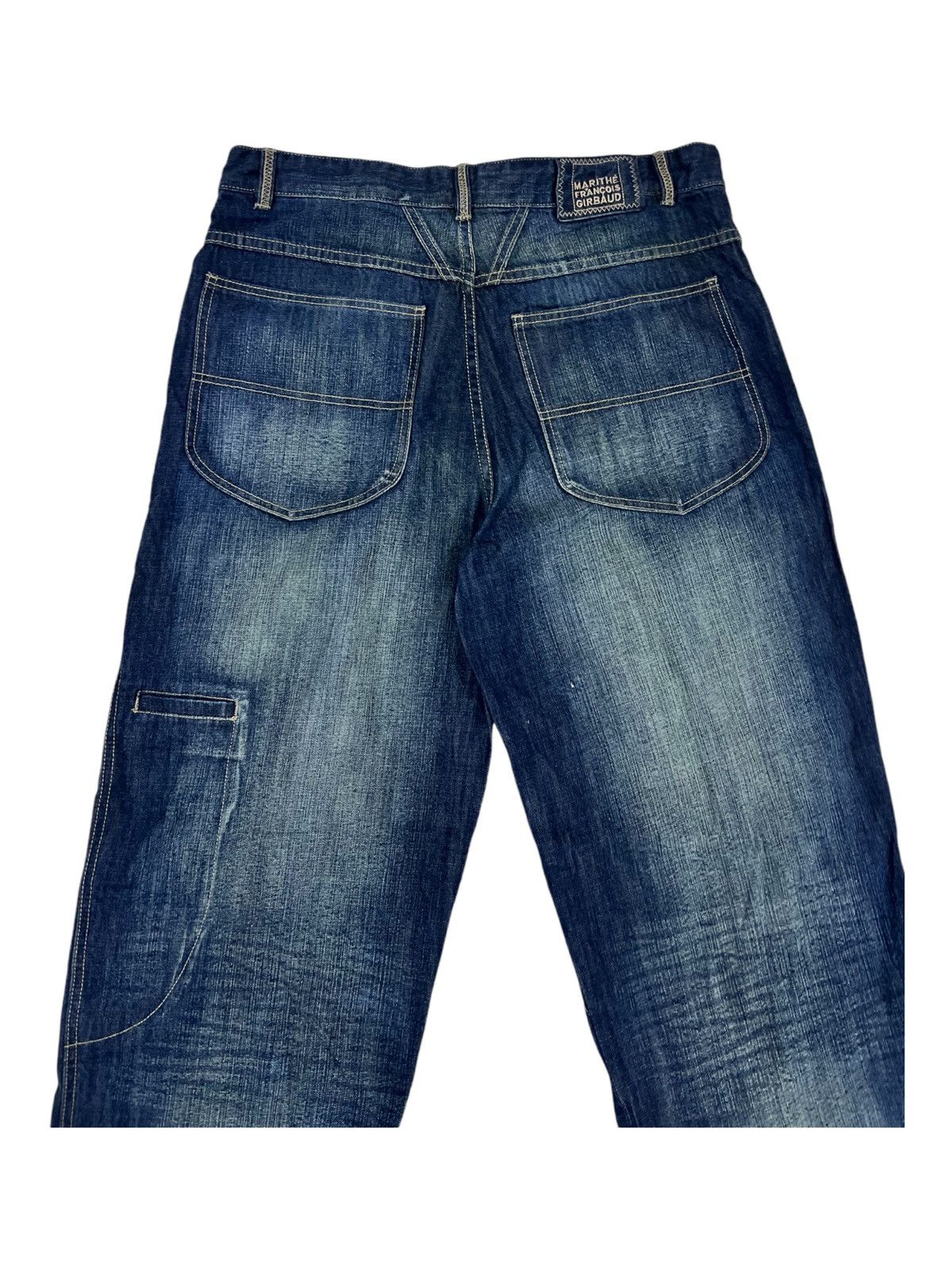 Marithe + Francois Girbaud Y2K Girbaud Baggy Oversized Carpenter Blue Denim Jeans Size US 36 / EU 52 - 3 Thumbnail