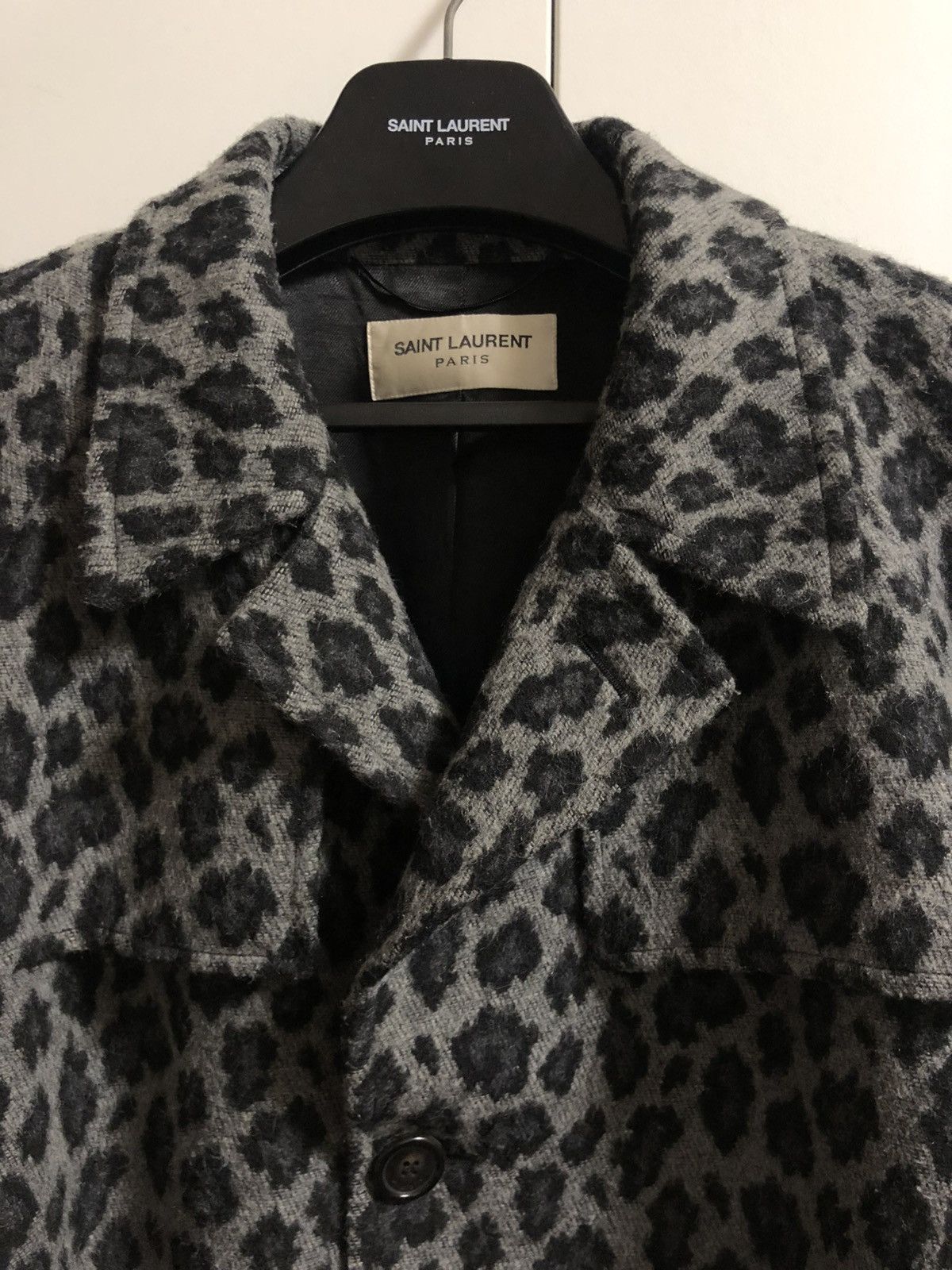 Saint Laurent Paris FW16 Leopard Coat sz 48 Size US M / EU 48-50 / 2 - 2 Thumbnail
