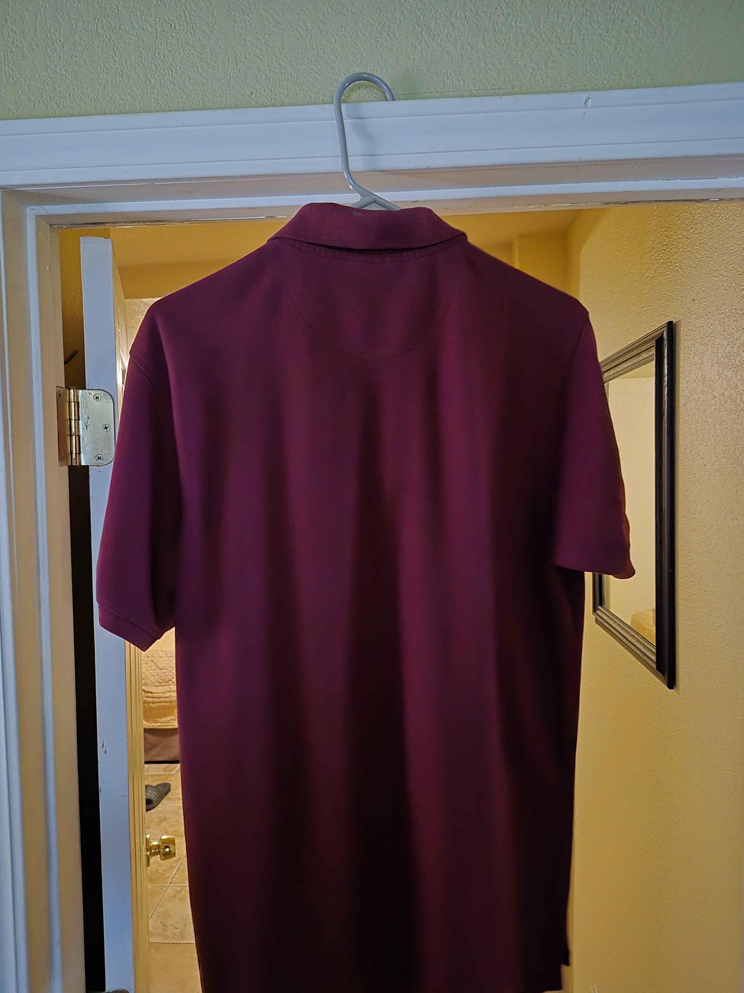 Lacoste Burgundy Lacoste Polo Size US L / EU 52-54 / 3 - 2 Thumbnail
