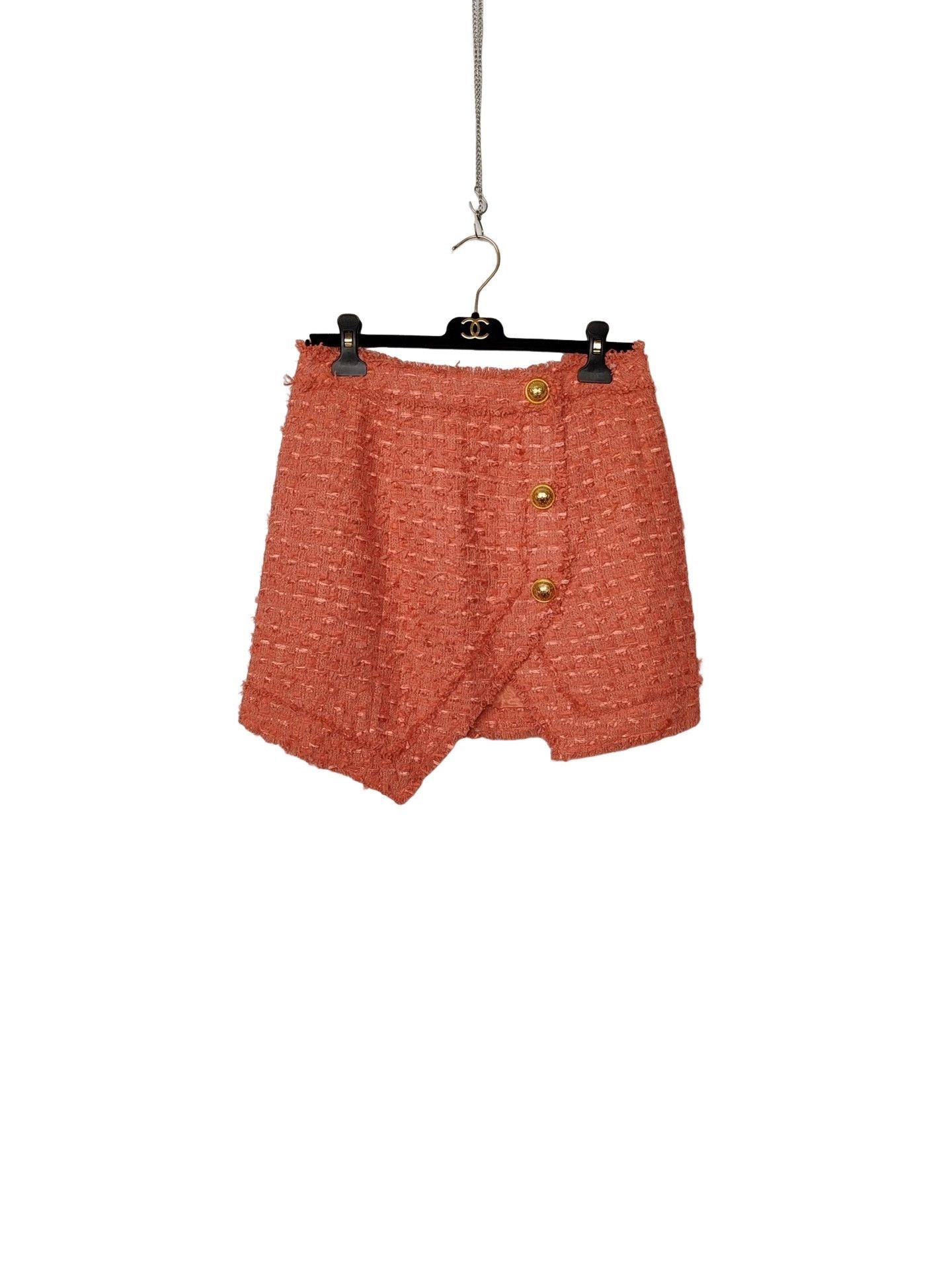 Balmain Balmain Pink Tweed Mini Skirt Size 38 Size 27" / US 4 / IT 40 - 1 Thumbnail