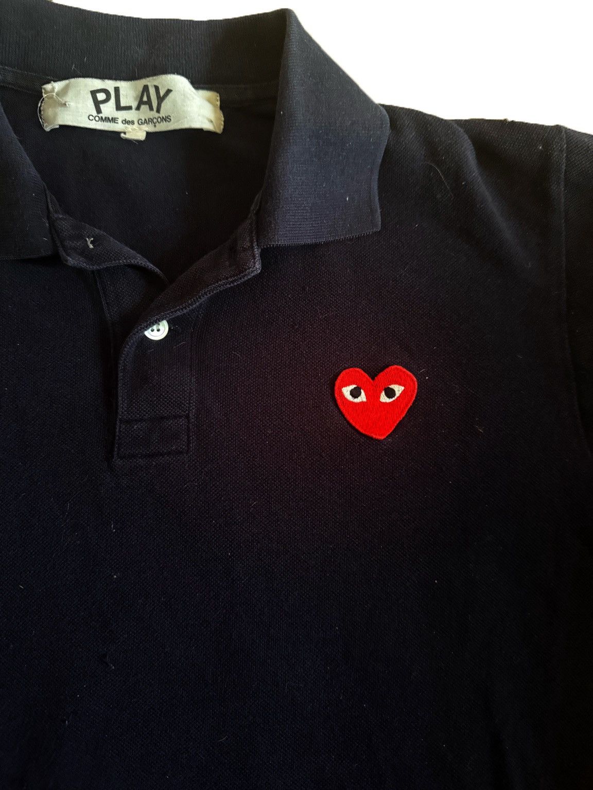 Comme des Garcons PLAY Comme Des Garcons Polo Red Heart Size US S / EU 44-46 / 1 - 1 Thumbnail