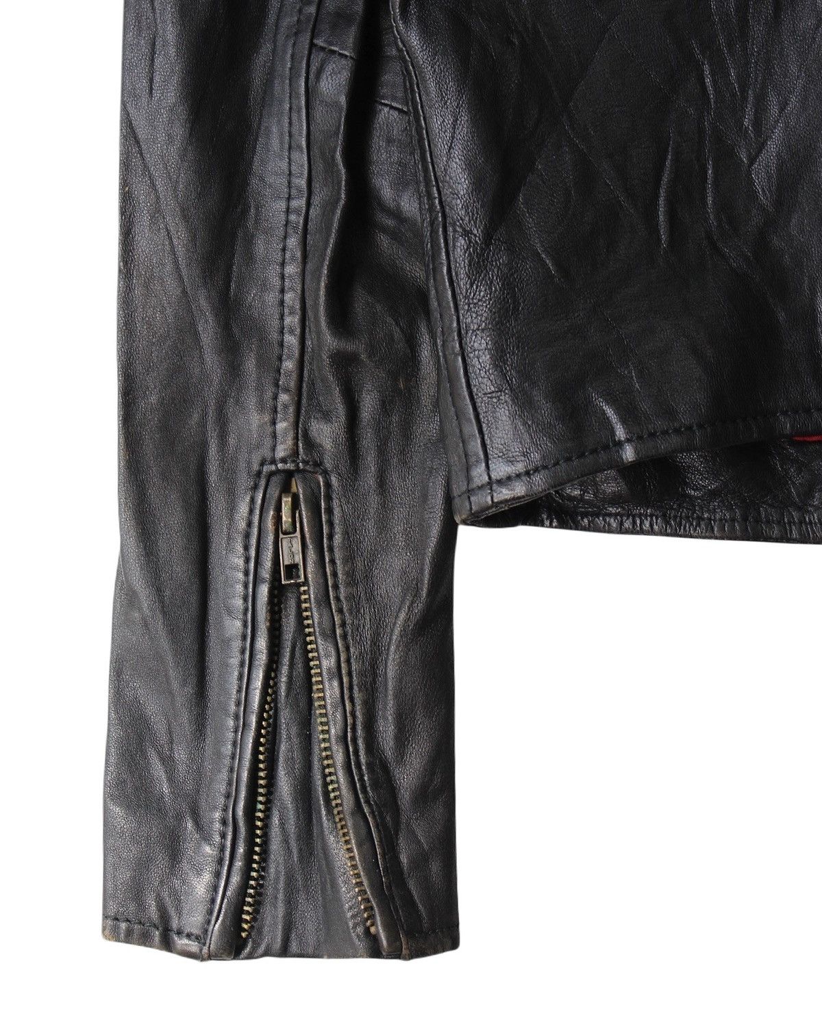 If Six Was Nine 2010S LEVI’S MADE & CRAFTED BLACK LAMBSKIN BIKER JACKET Size S / US 4 / IT 40 - 5 Thumbnail