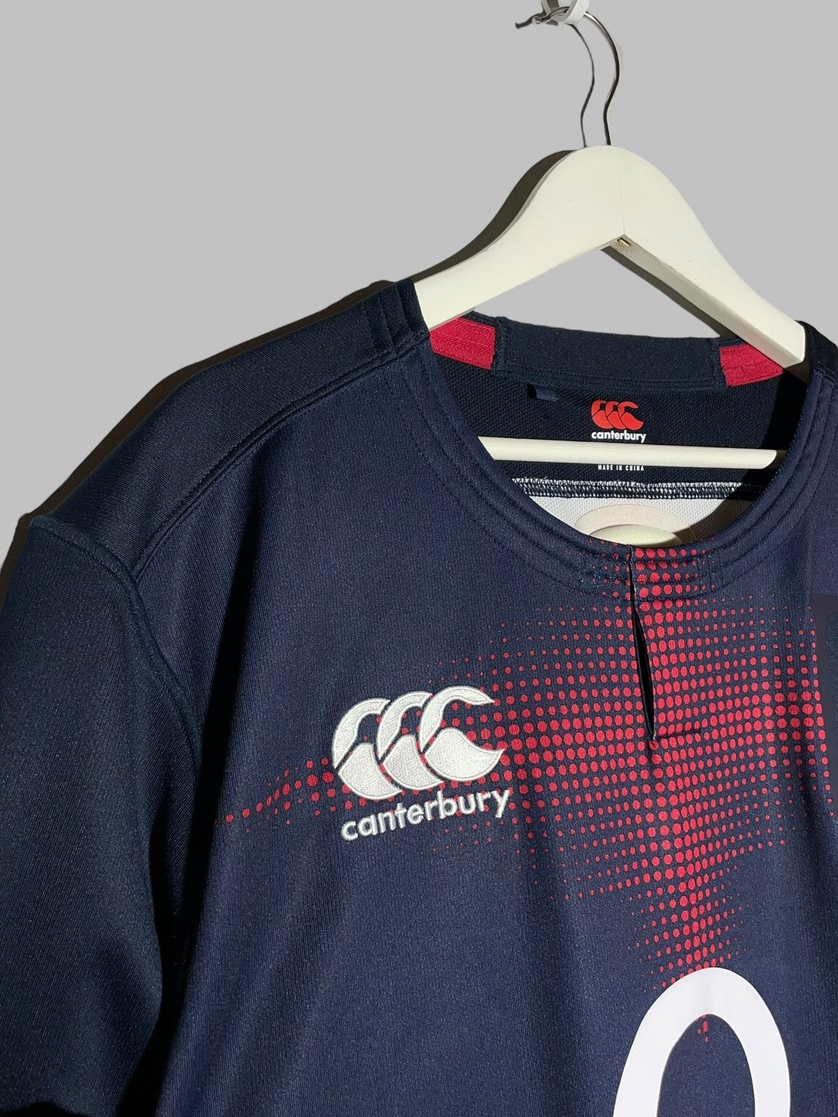 Canterbury of New Zealand England Canterbury Vapordri Player Issue Rugby Jersey Size US XXL / EU 58 / 5 - 5 Thumbnail