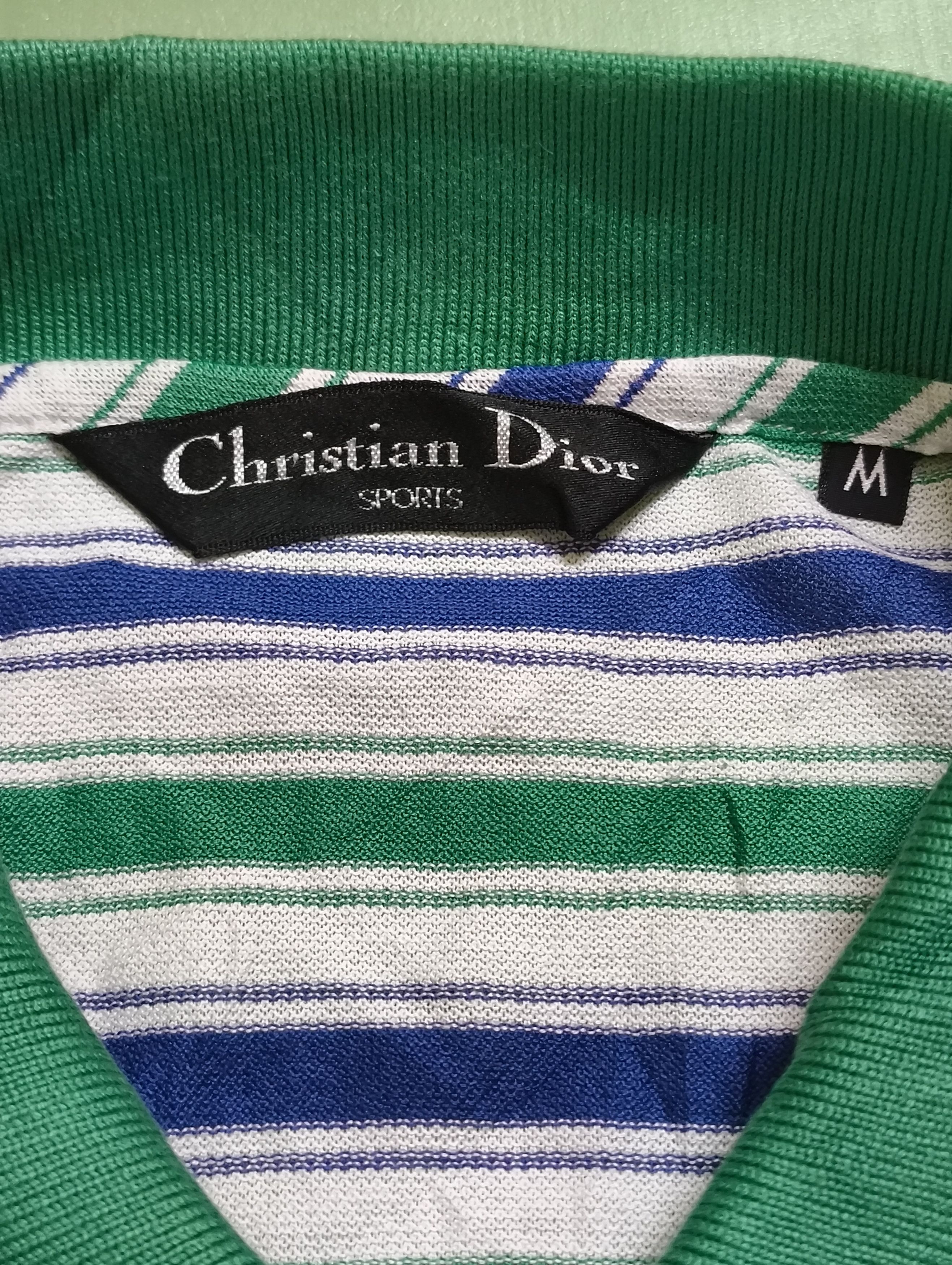 Dior Christian Dior Sports Striped Polo Shirt Size US M / EU 48-50 / 2 - 7 Thumbnail