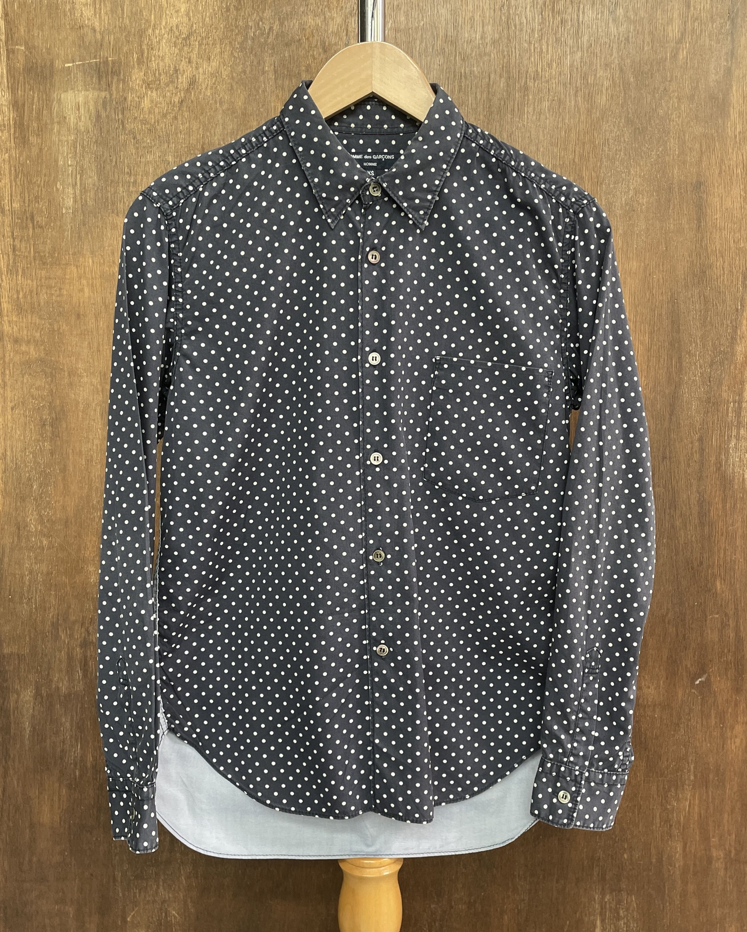 Comme des Garcons Homme COMME des GARCONS HOMME Polkadot Two tone Shirt Size US XS / EU 42 / 0 - 1 Thumbnail