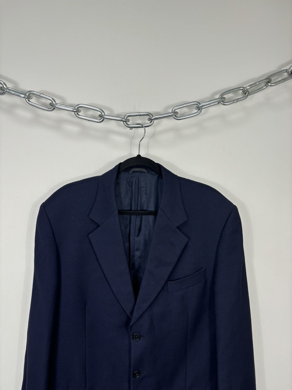 Missoni Vintage Missoni Example Navy Luxury Wool Blazer Jacket Size 46R - 4 Thumbnail