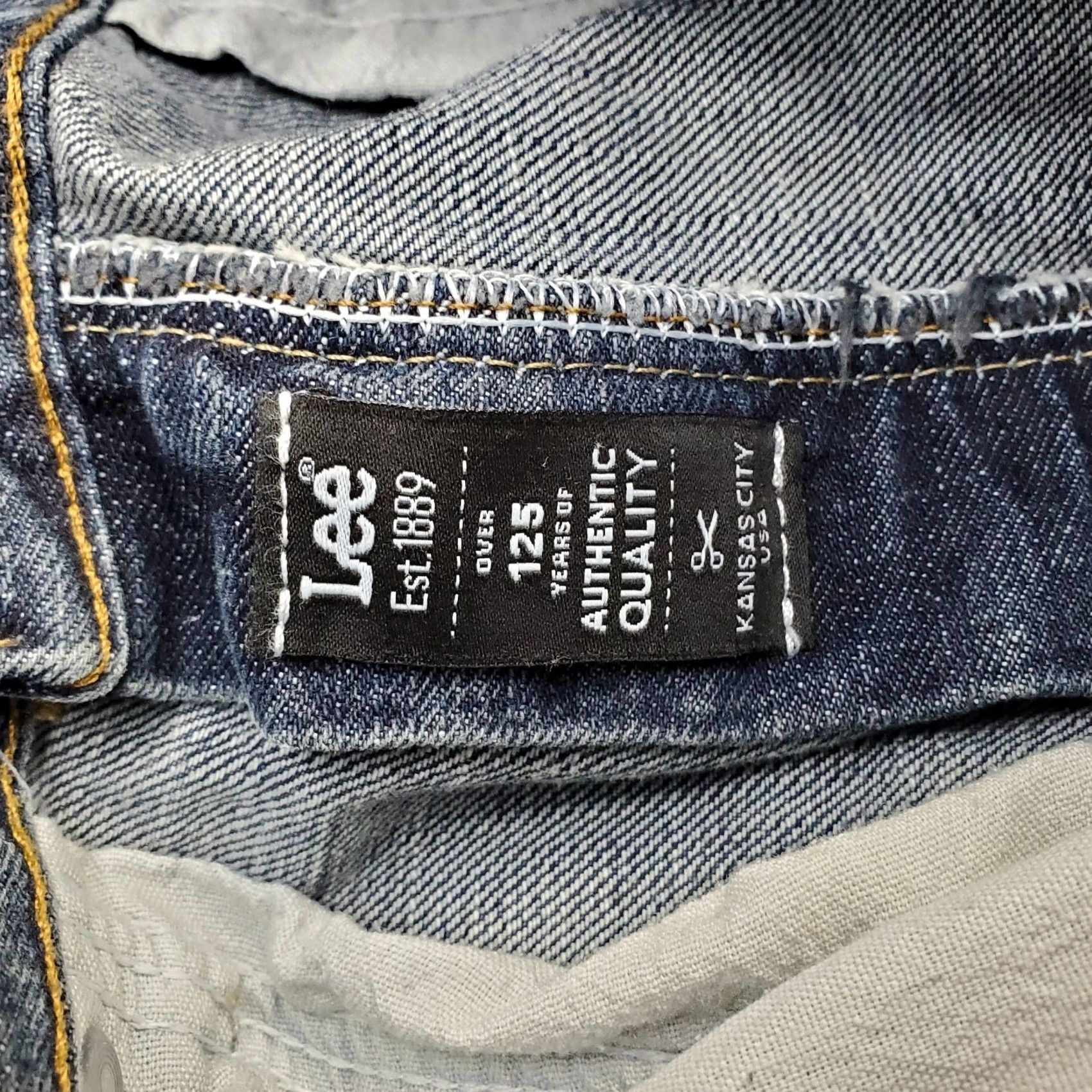 Lee Lee Jeans Mens 34x34 Blue Denim Cotton Premium Relaxed Fit Straight Leg 2006557 Size US 34 / EU 50 - 7 Thumbnail